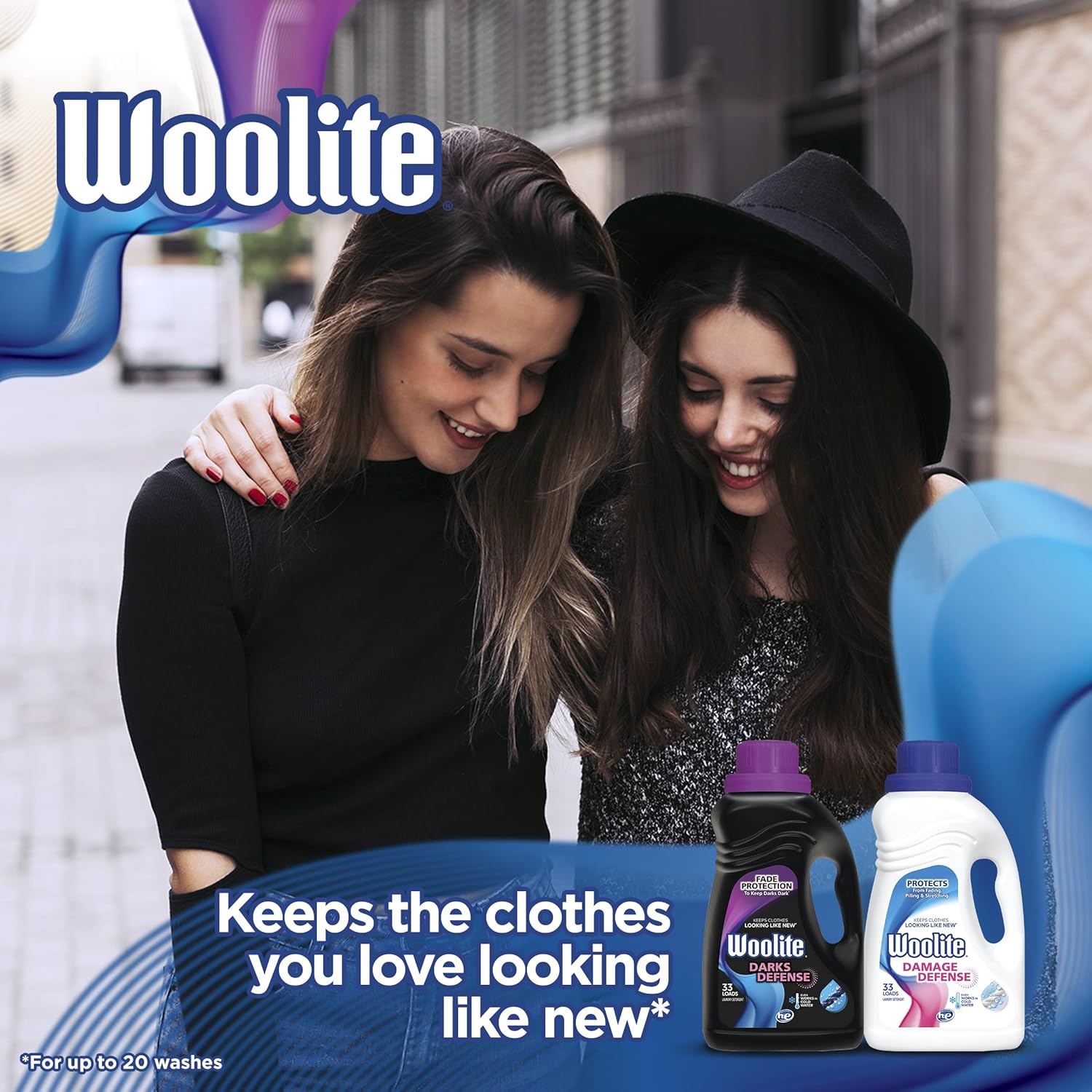 Woolite Darks Defense Liquid Laundry Detergent, Woolite Dark, Laundry Detergent, 66 Loads, 100 Fl Oz, HE & Regular Washers, Packaging May Vary