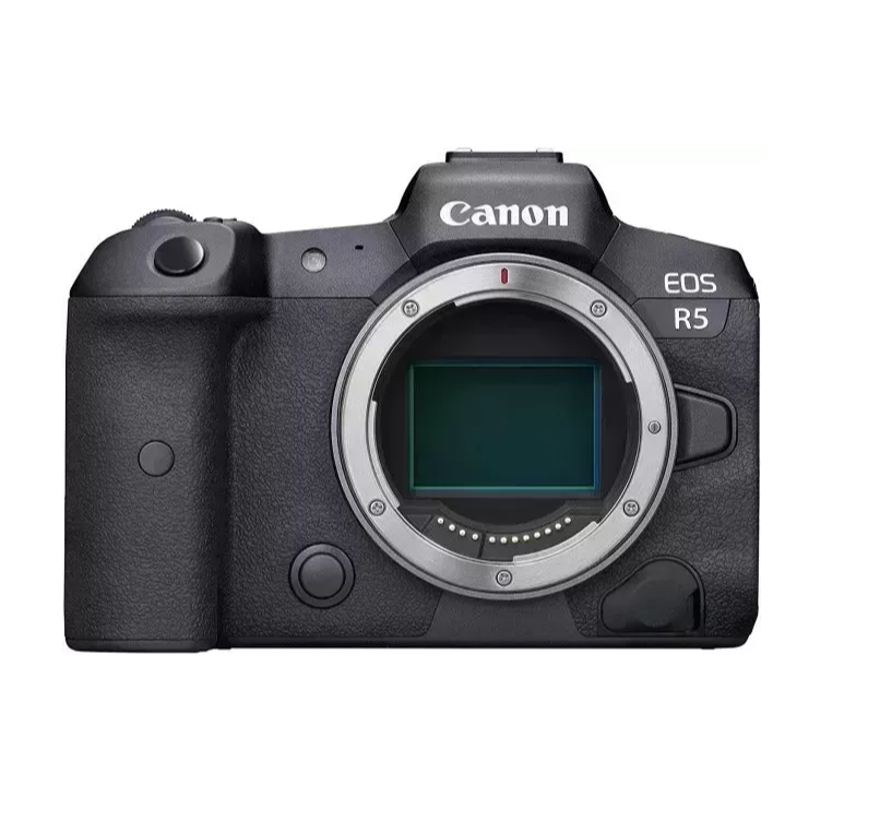 EOS R5 Full-Frame Mirrorless Camera With 8K Video, 45 Megapixel Full-Frame CMOS Sensor, DIGIC X Image Processor, Dual Memory Card Slots, And Up To 12 Fps Mechnical Shutter, Body Only