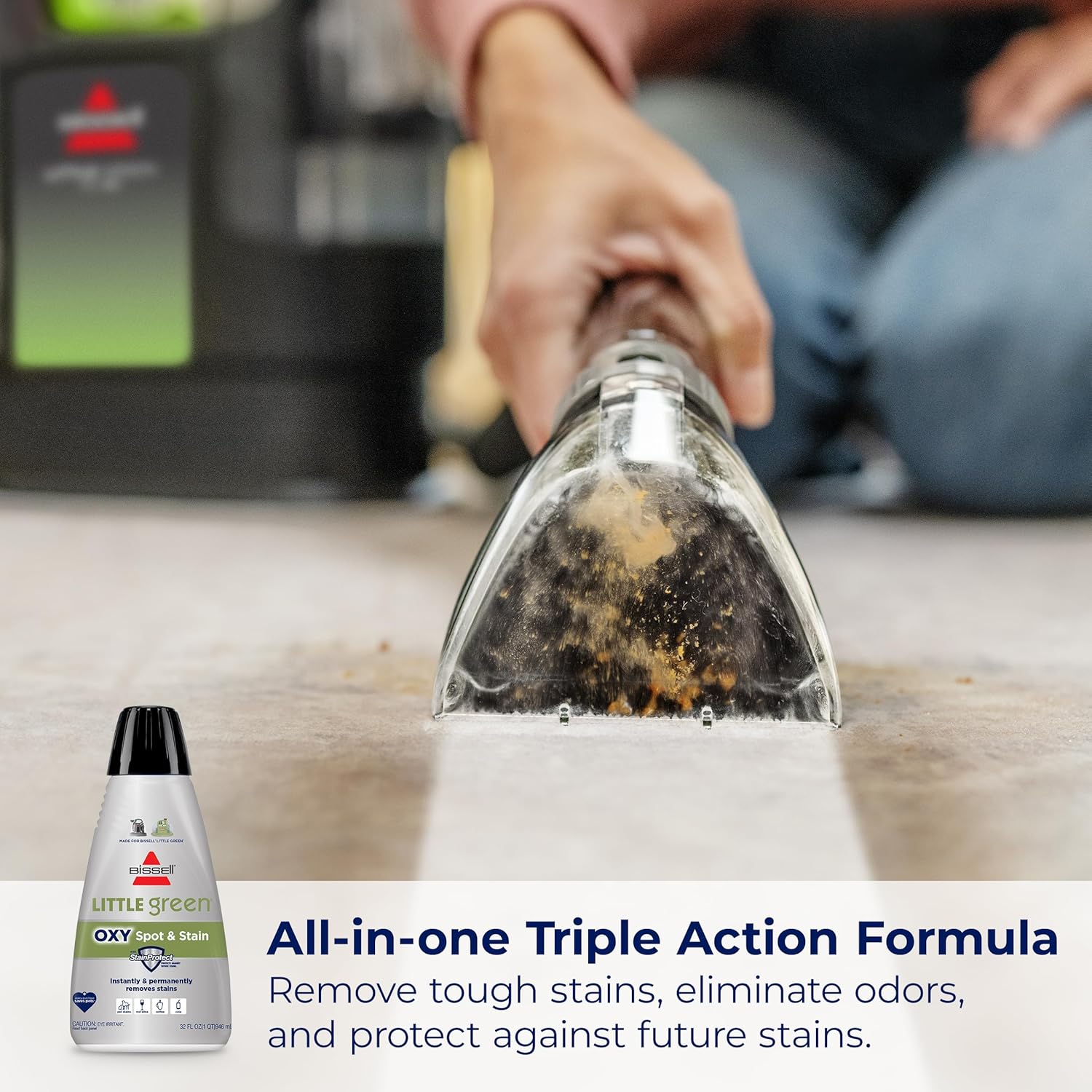 Bissell® PET PRO OXY Spot & Stain Formula for Portable Carpet Cleaners, 32 oz., 2034