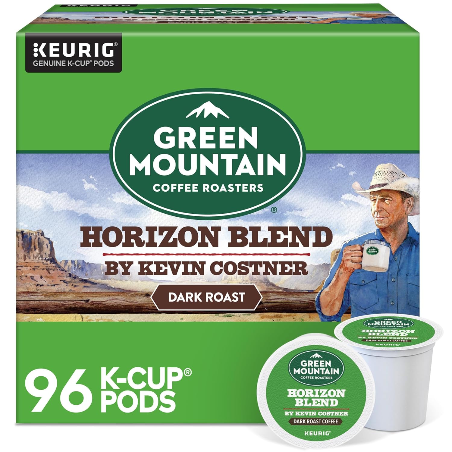 Green Mountain Coffee Roasters Dark Magic Keurig Single-Serve K-Cup Pods, Dark Roast Coffee, 72 Count (6 Packs of 12)
