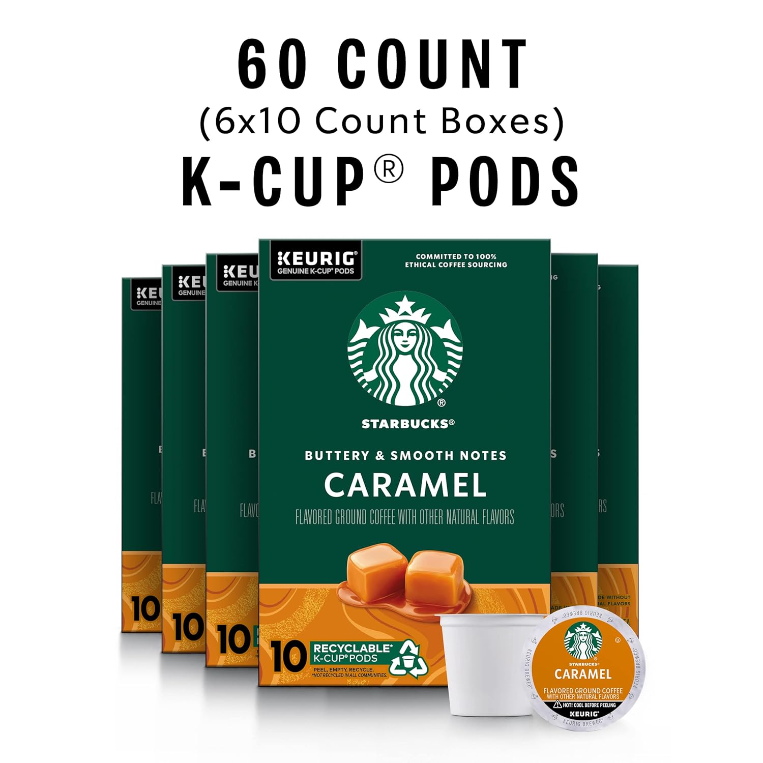 Starbucks K-Cup Coffee Pods, Medium Roast Coffee, Pike Place Roast for Keurig Brewers, 100% Arabica, 4 boxes (96 pods total)