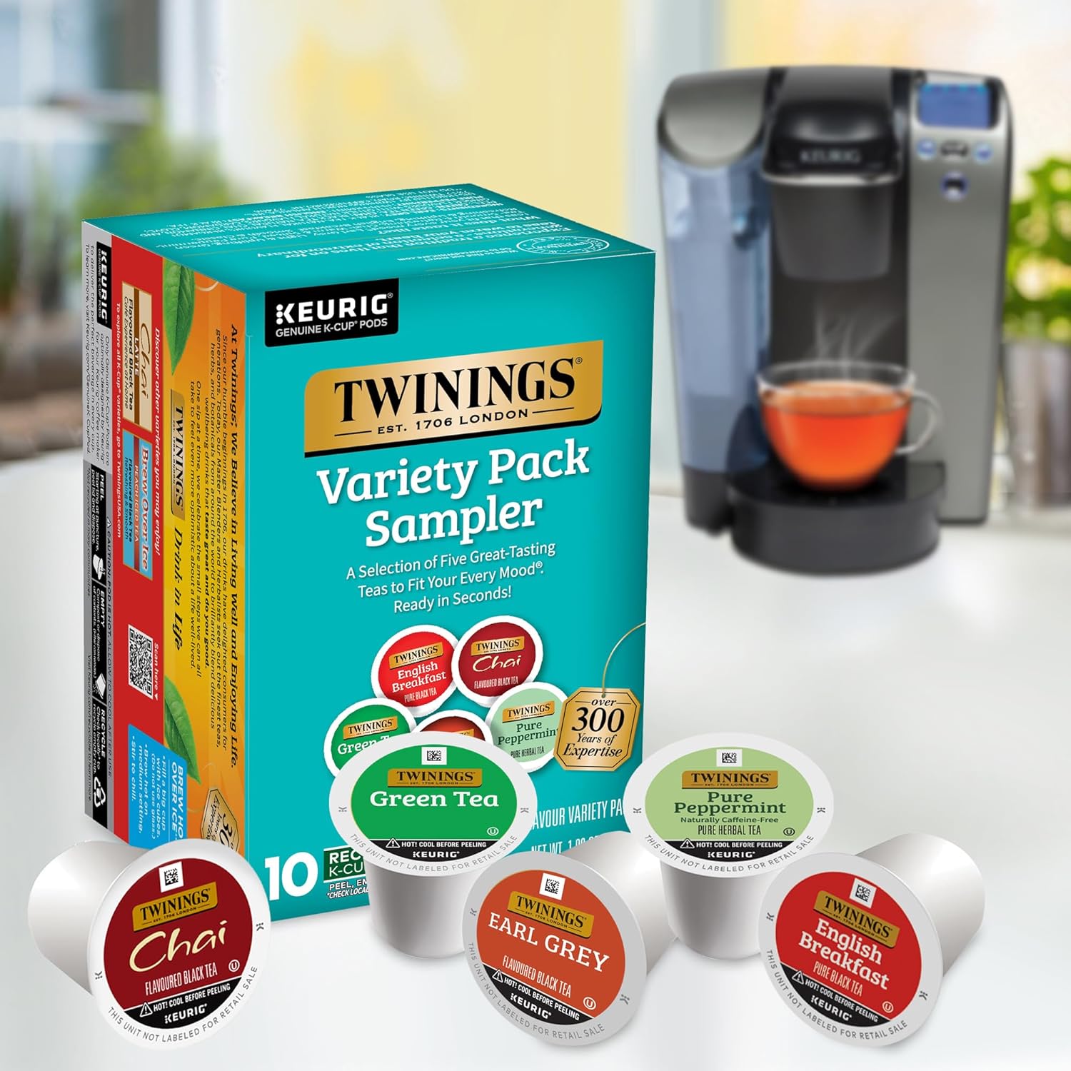 Twinings English Breakfast Black Tea K-Cup Pods for Keurig, 24 Count (Pack of 1), Smooth, Flavourful, Robust, Caffeinated, Enjoy Hot or Iced | Packaging May Vary