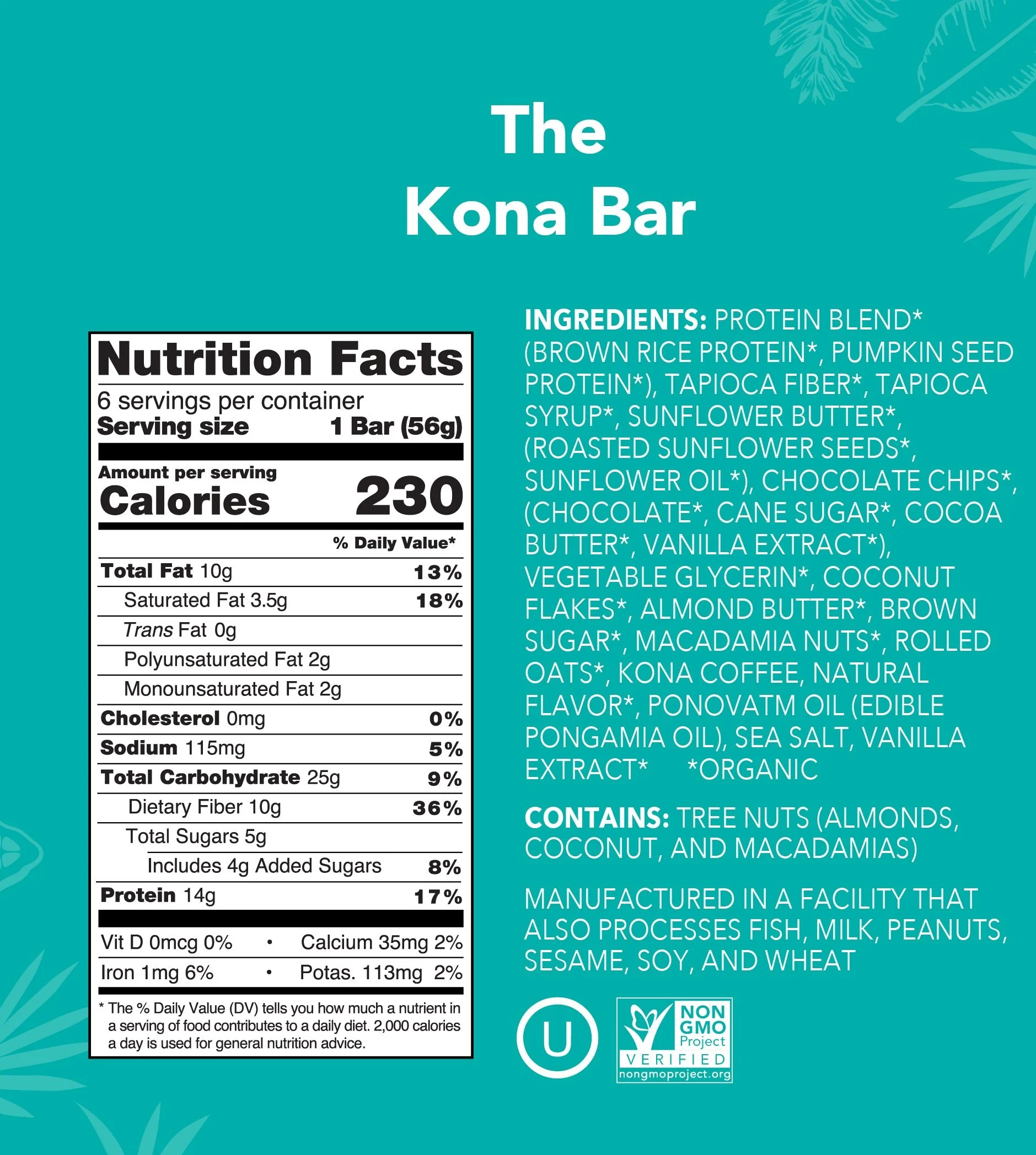 The Kona Bar (Pack of 6)