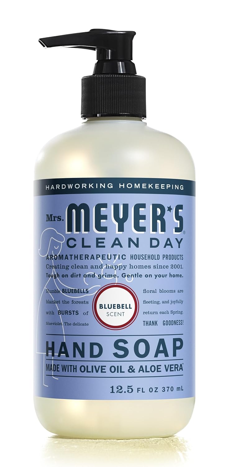 MRS. MEYER'S CLEAN DAY Hand Soap, Made with Essential Oils, Biodegradable Formula, Honeysuckle, 12.5 fl. oz - Pack of 3