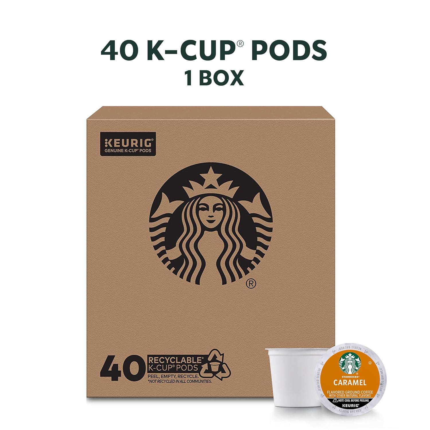 Starbucks K-Cup Coffee Pods, Medium Roast Coffee, Pike Place Roast for Keurig Brewers, 100% Arabica, 4 boxes (96 pods total)