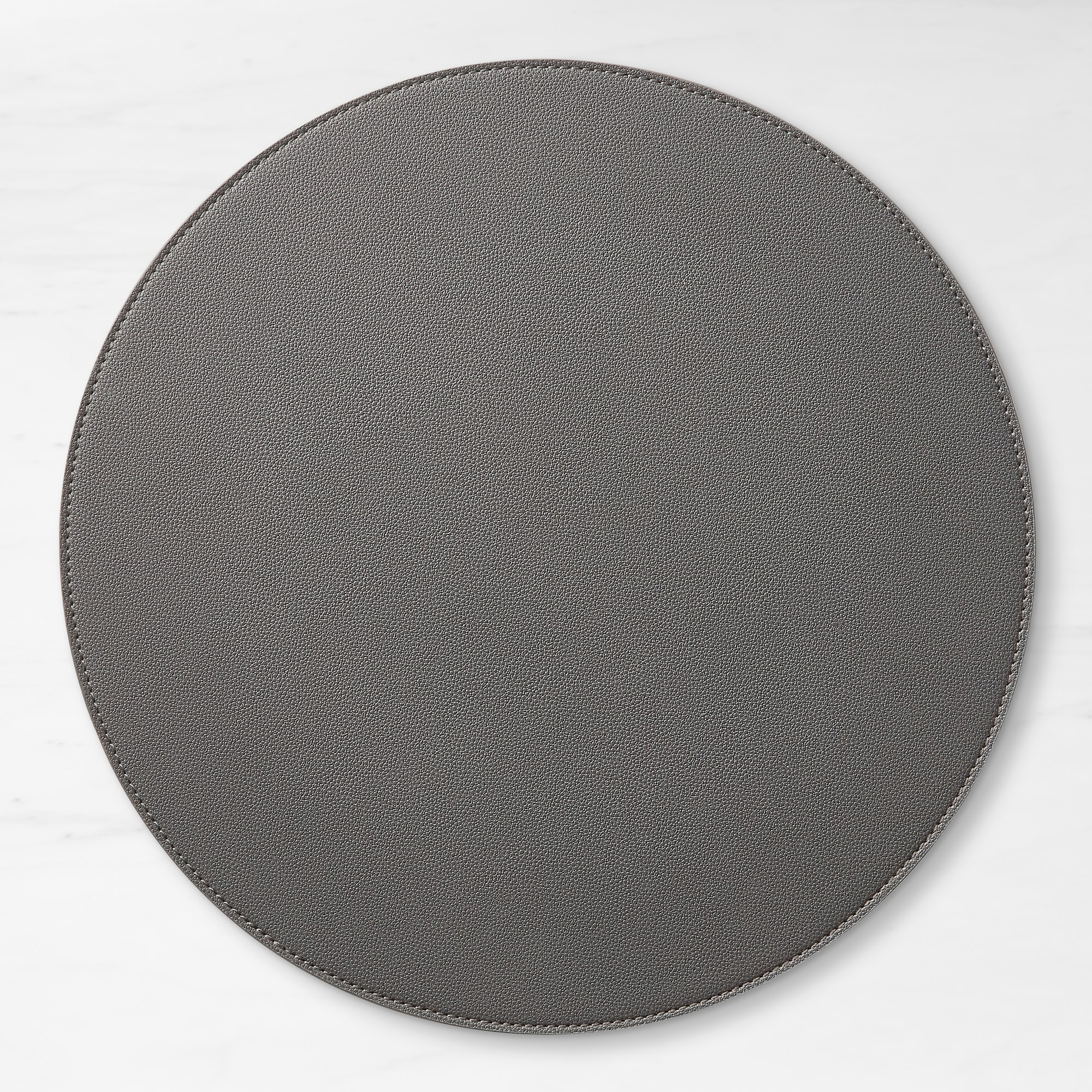 Faux Shagreen Round Placemat