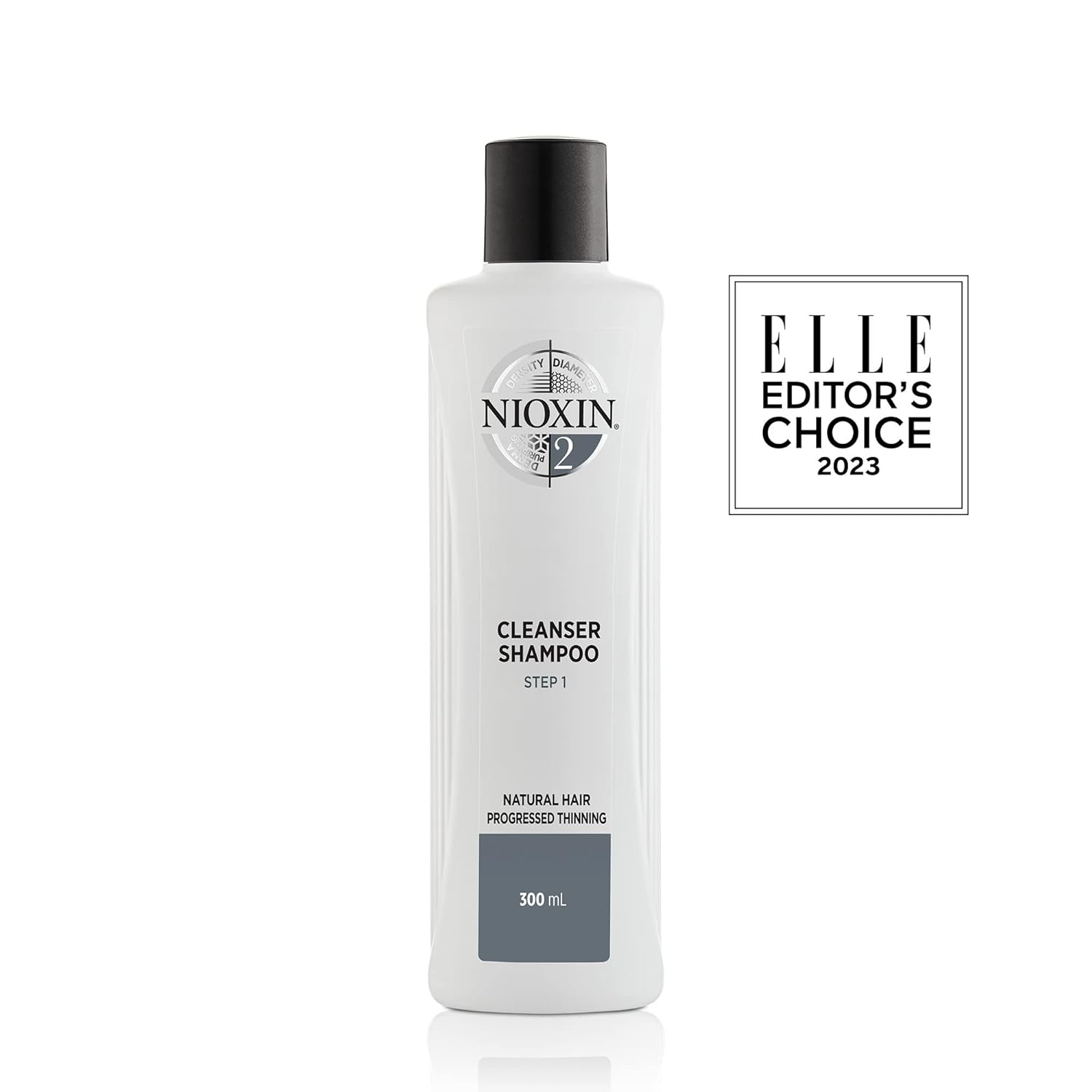 Nioxin Scalp + Hair Thickening System 2 - Hair Thickening System for Natural Hair with Progressed Thinning, Full Size (Packaging May Vary)