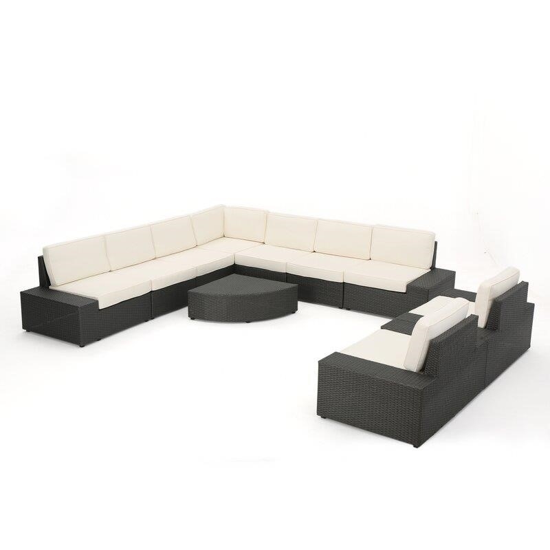 Grainne All Weather Wicker/Rattan 8 - Person Seating Group with Cushions