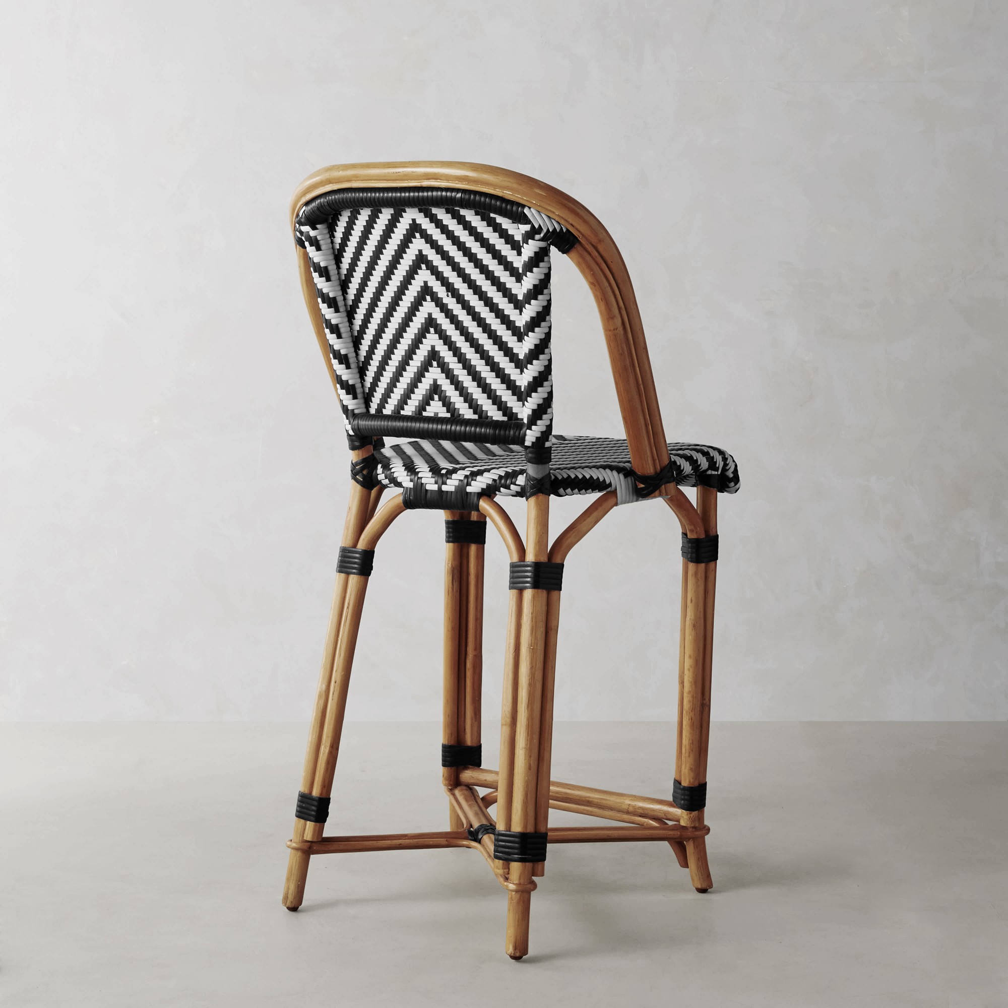Parisian Bistro Woven Counter Stool