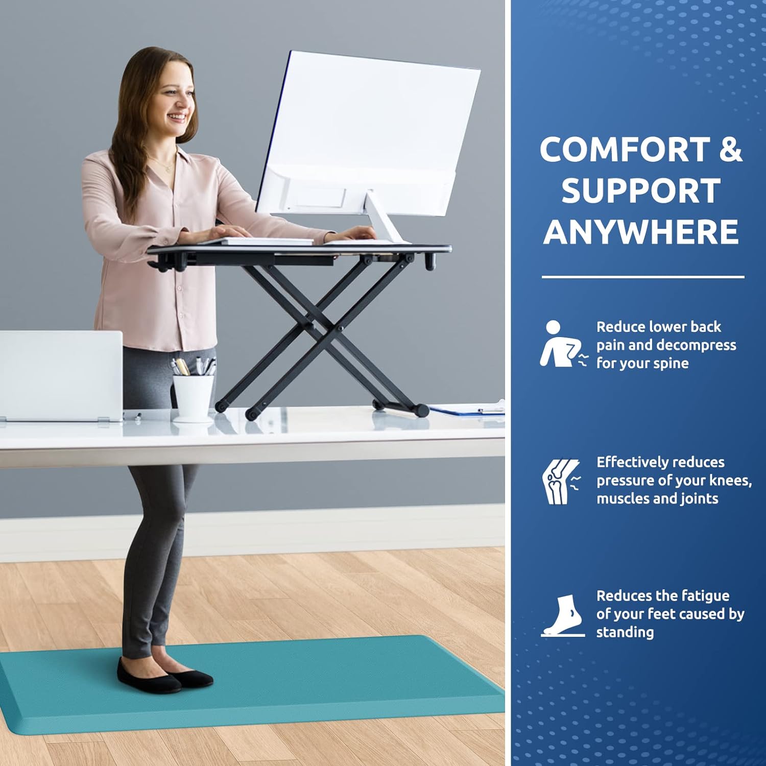 KitchenClouds Kitchen Mat Cushioned Anti Fatigue Rug 17.3