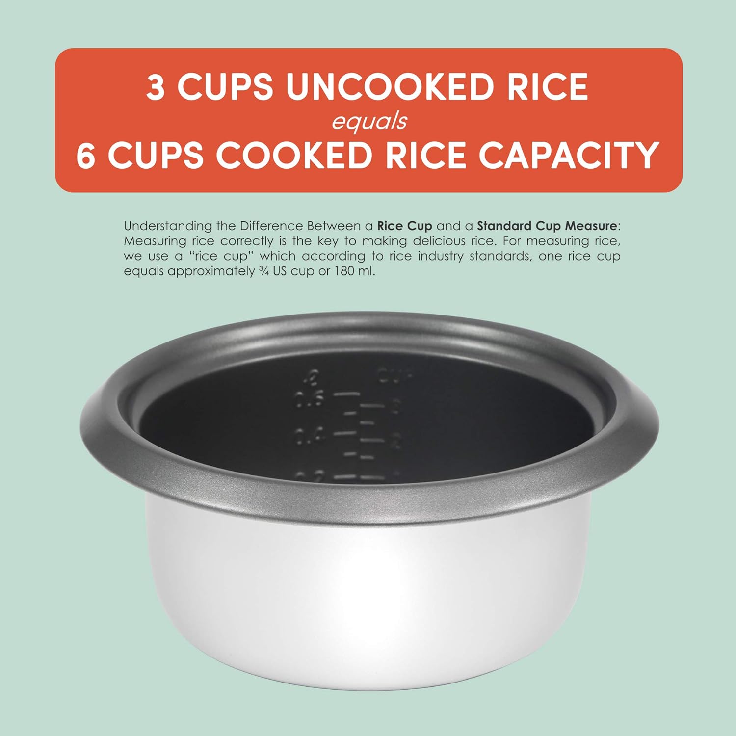Elite Gourmet ERC-003 Electric Rice Cooker with Automatic Keep Warm Makes Soups, Stews, Grains, Hot Cereals, White, 6 Cups Cooked (3 Cups Uncooked)