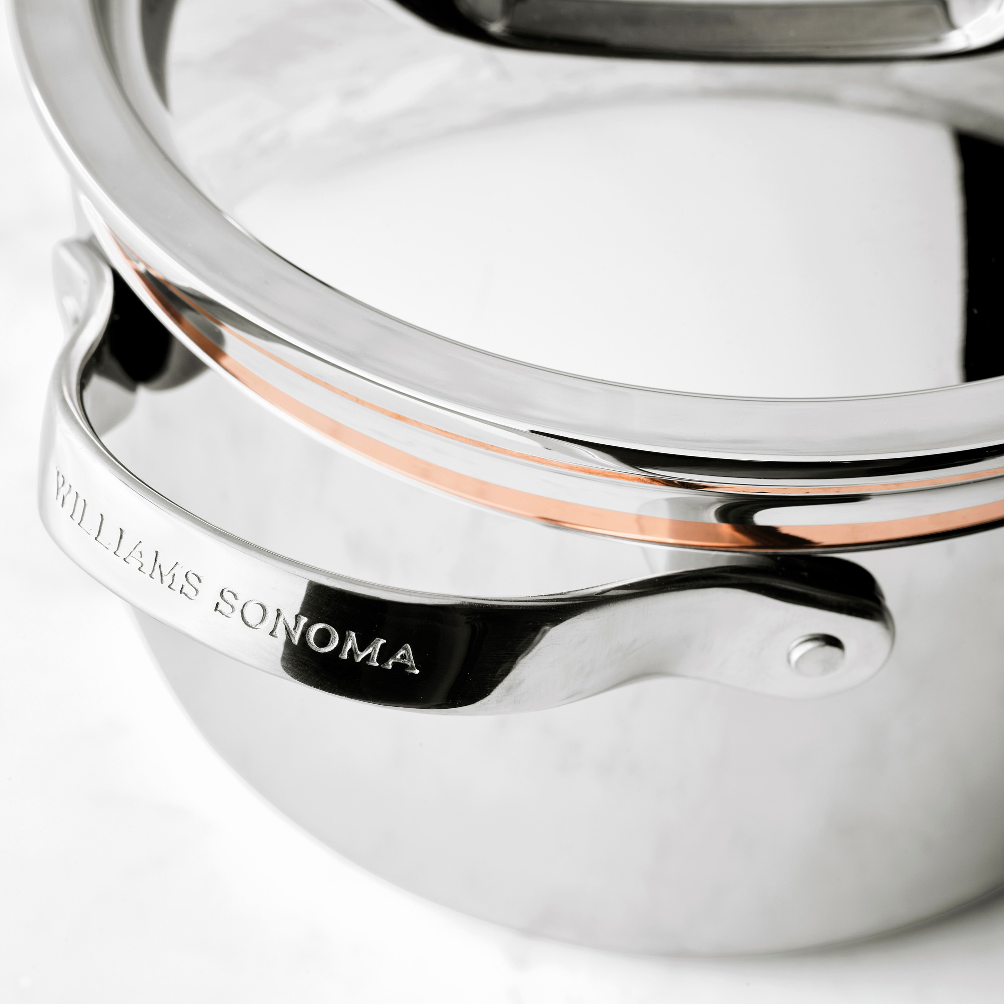 Williams Sonoma Signature Thermo-Clad™ Copper Pro 10-Piece Cookware Set