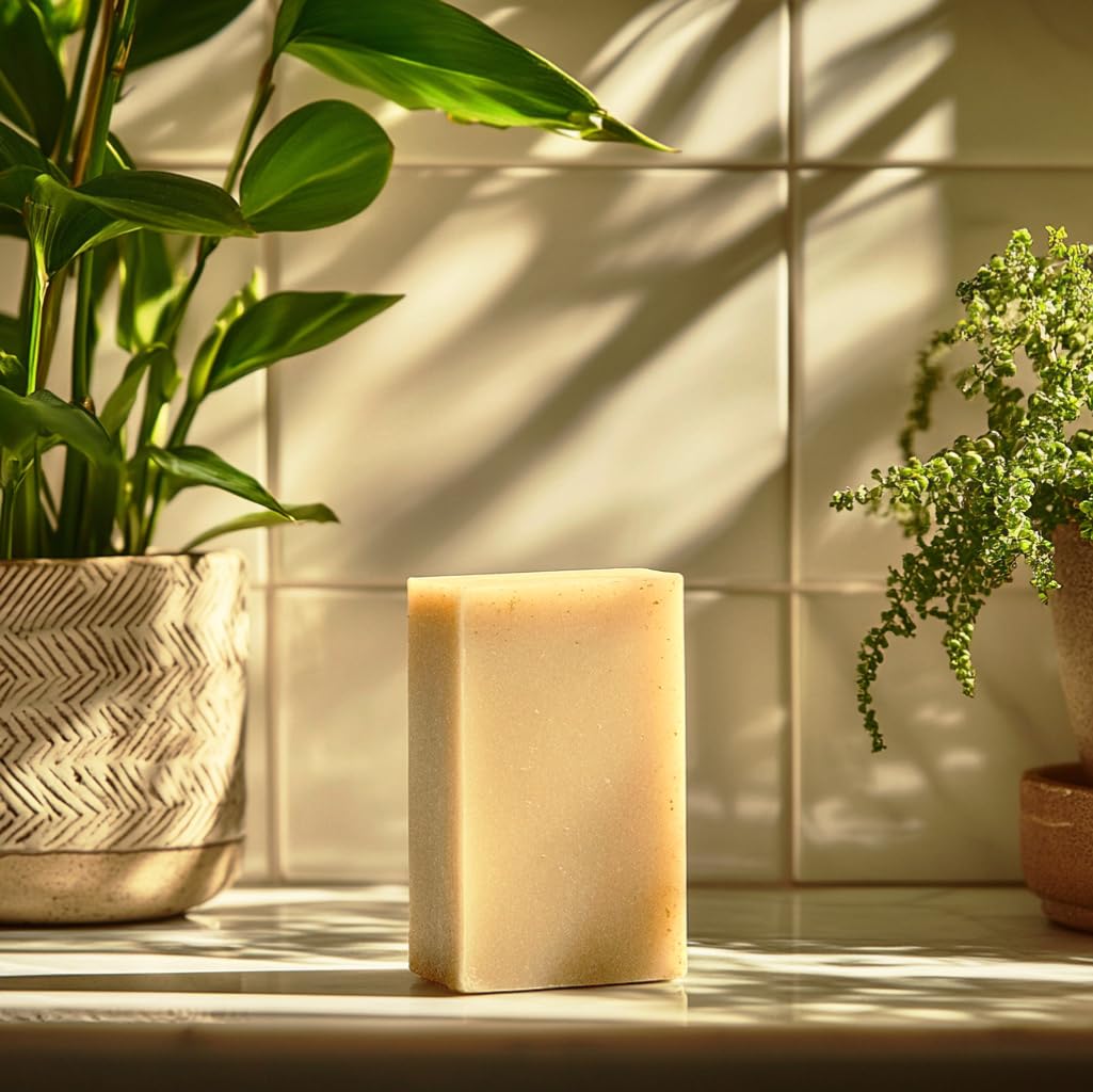 Handmade Vegan Natural Bar Soap Cold Pressed For Face And Body, With Premium Essential Oils, Eucalyptus & Peppermint For Men And Women 3 Pack (Lavender)