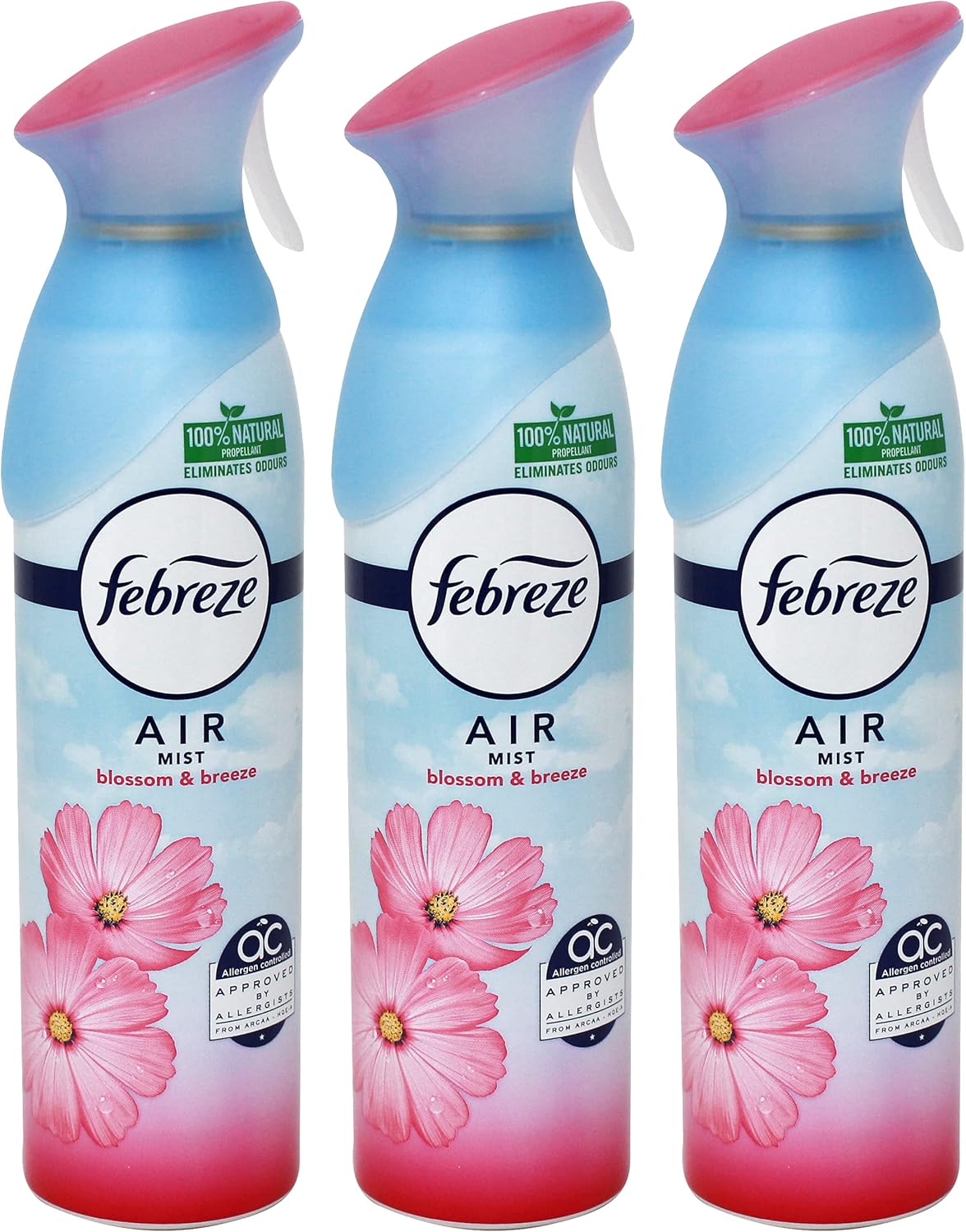 Febreze Air Freshener Spray, Linen & Sky, Odor Eliminator for Strong Odors, 8.8 Oz (2 Count)