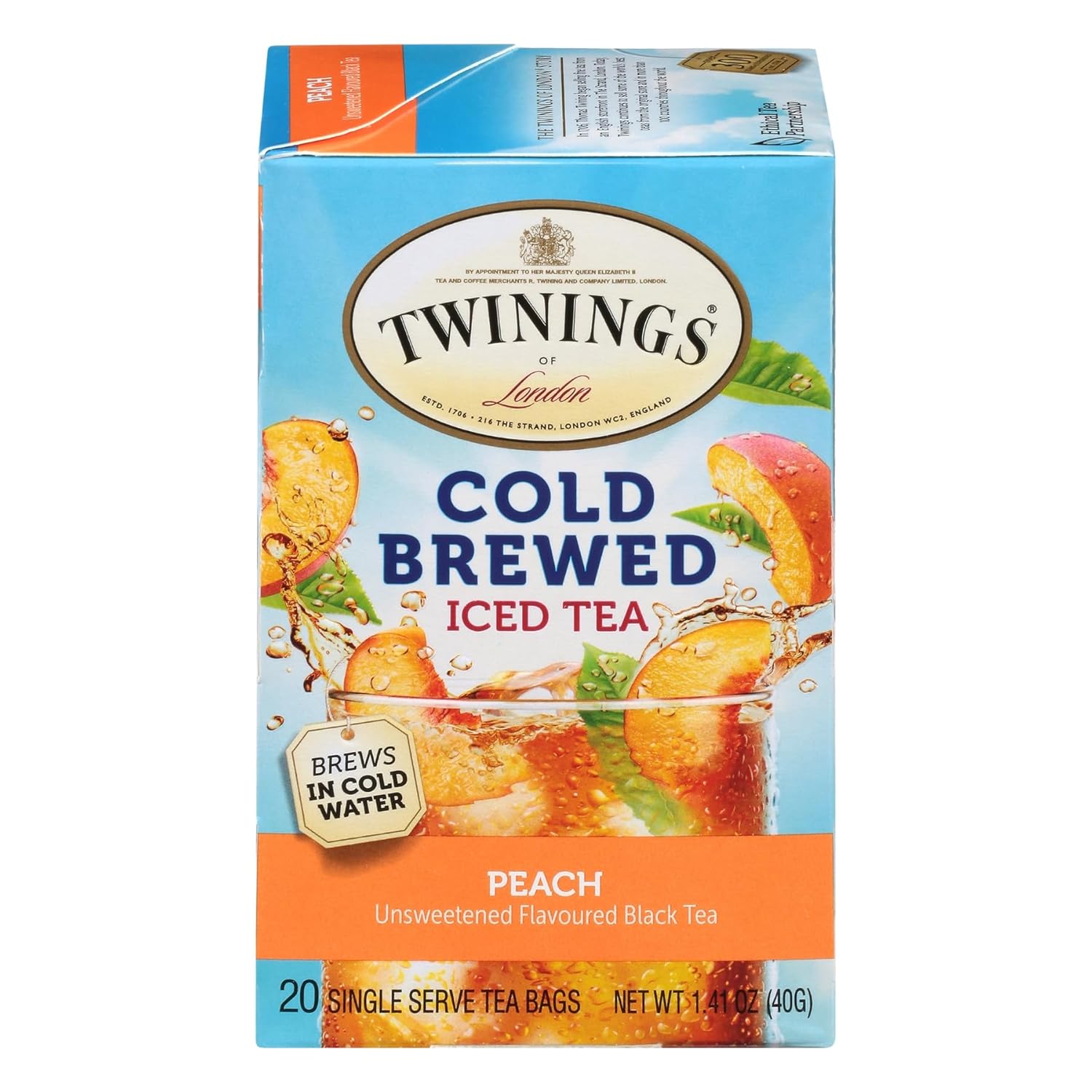 Twinings English Breakfast Black Tea Individually Wrapped Bags, 100 Count (Pack of 1), Smooth, Flavourful, and Robust, Caffeinated, Enjoy Hot or Iced | Packaging May Vary