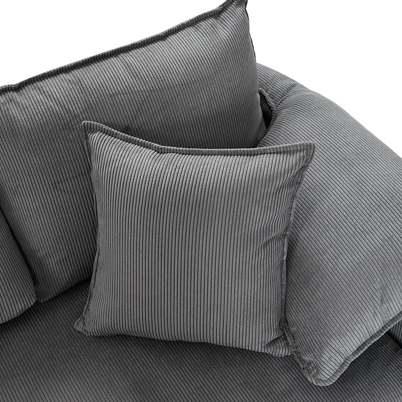 Aladino 2-Piece Upholstered Reversible Sectional Sofa with Storage