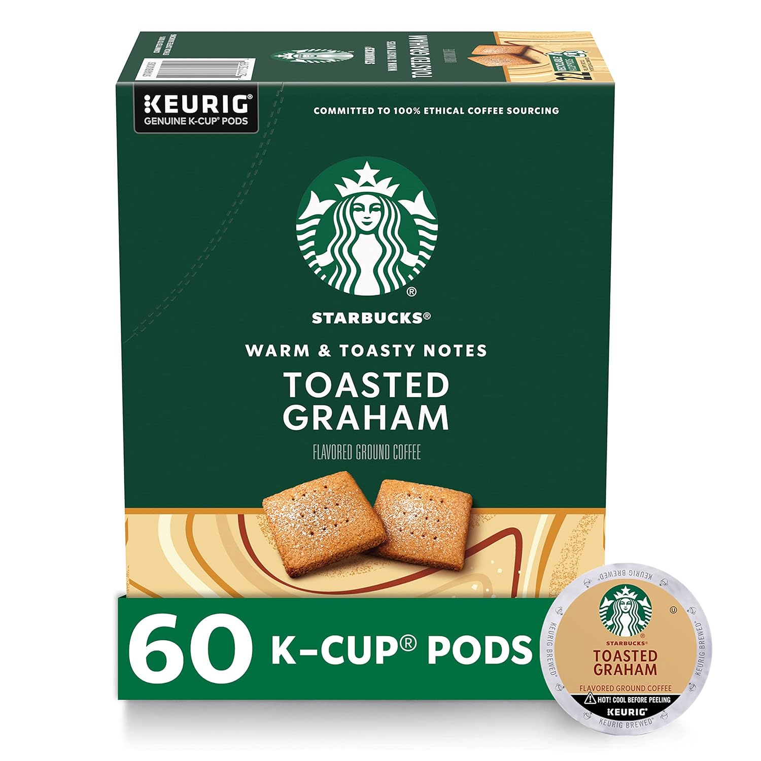 Starbucks K-Cup Coffee Pods, Medium Roast Coffee, Pike Place Roast for Keurig Brewers, 100% Arabica, 4 boxes (96 pods total)
