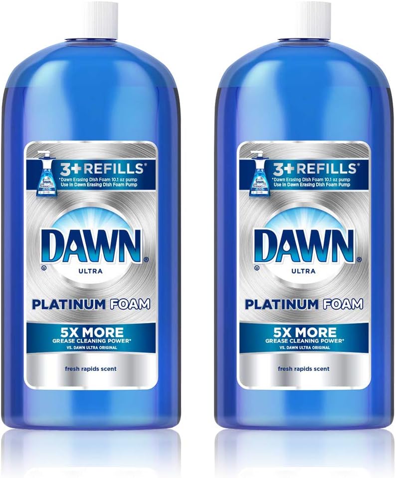 Dawn Ultra Platinum Foam Dishwashing Foam, Fresh Rapids Scent, 10.1 fl oz (Packaging May Vary)