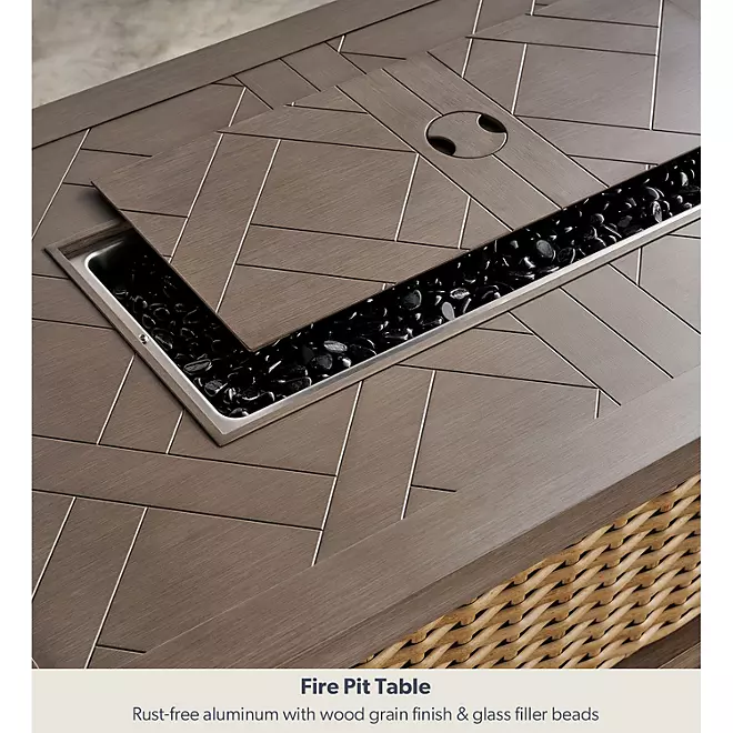 2025Athena 7-Piece Sectional with Firepit