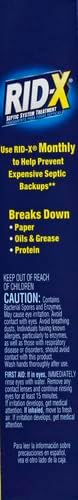 RID-X Septic Treatment, Septic Tank Treatment, 1 Month Supply Of Powder, 9.8 oz