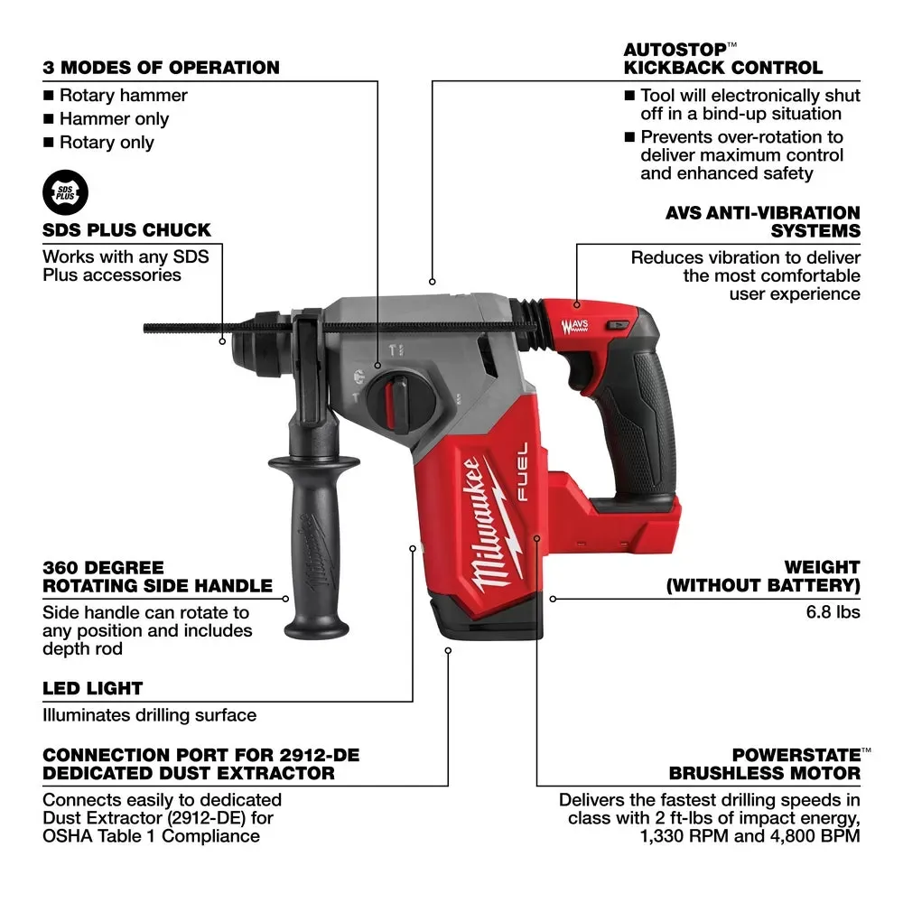 Milwaukee 2912-20 M18 FUEL 18V 1