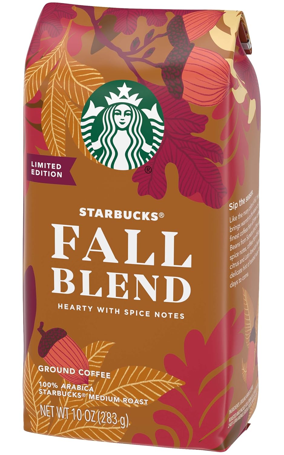 Starbucks Ground Coffee, Medium Roast Coffee, Pike Place Roast, 100% Arabica, 1 Bag (28 Oz)