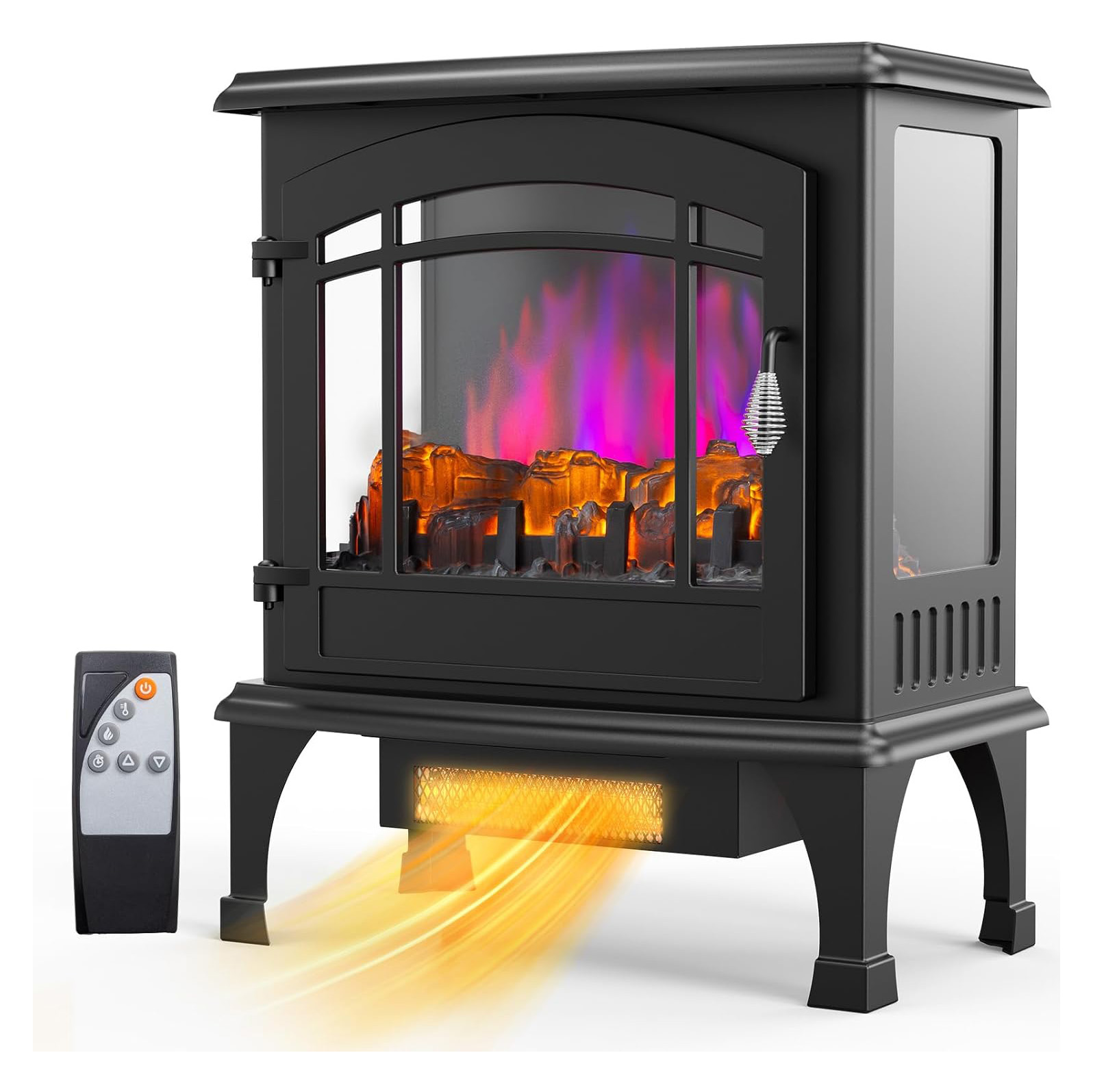 ROVSUN 1500W Electric Fireplace Stove, 22.4