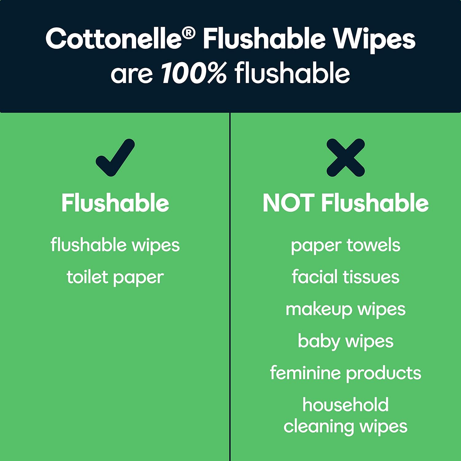 Cottonelle GentlePlus Flushable Wet Wipes with Aloe & Vitamin E, 6 Flip-Top Packs, 42 Wipes Per Pack (252 Total Wipes), Packaging May Vary