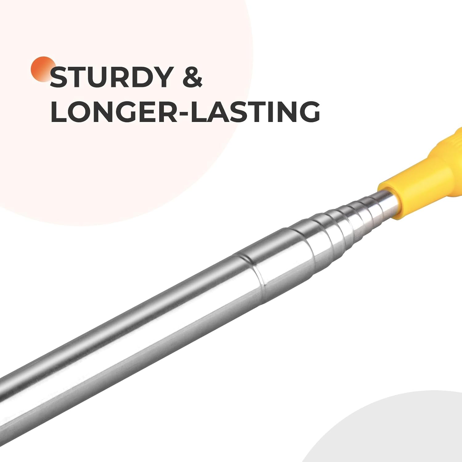 Dusters for Cleaning High Ceiling Fan, Newliton Microfiber Feather Duster with 30'' to 100'' Telescoping Extension Pole, Long Extendable Duster for Home Car Furniture Cobweb Gray