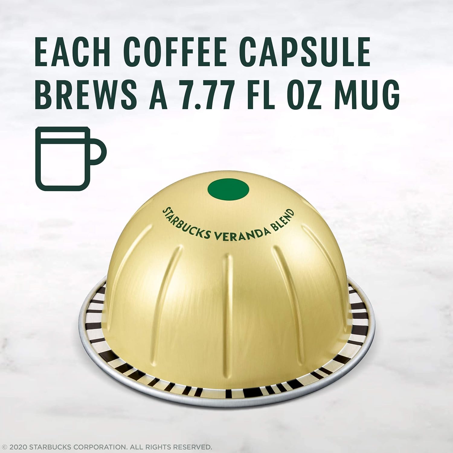 Starbucks by Nespresso Vertuo, Pike Place, Medium Roast Coffee 32-count Coffee Pods, Brews 7.8 oz.