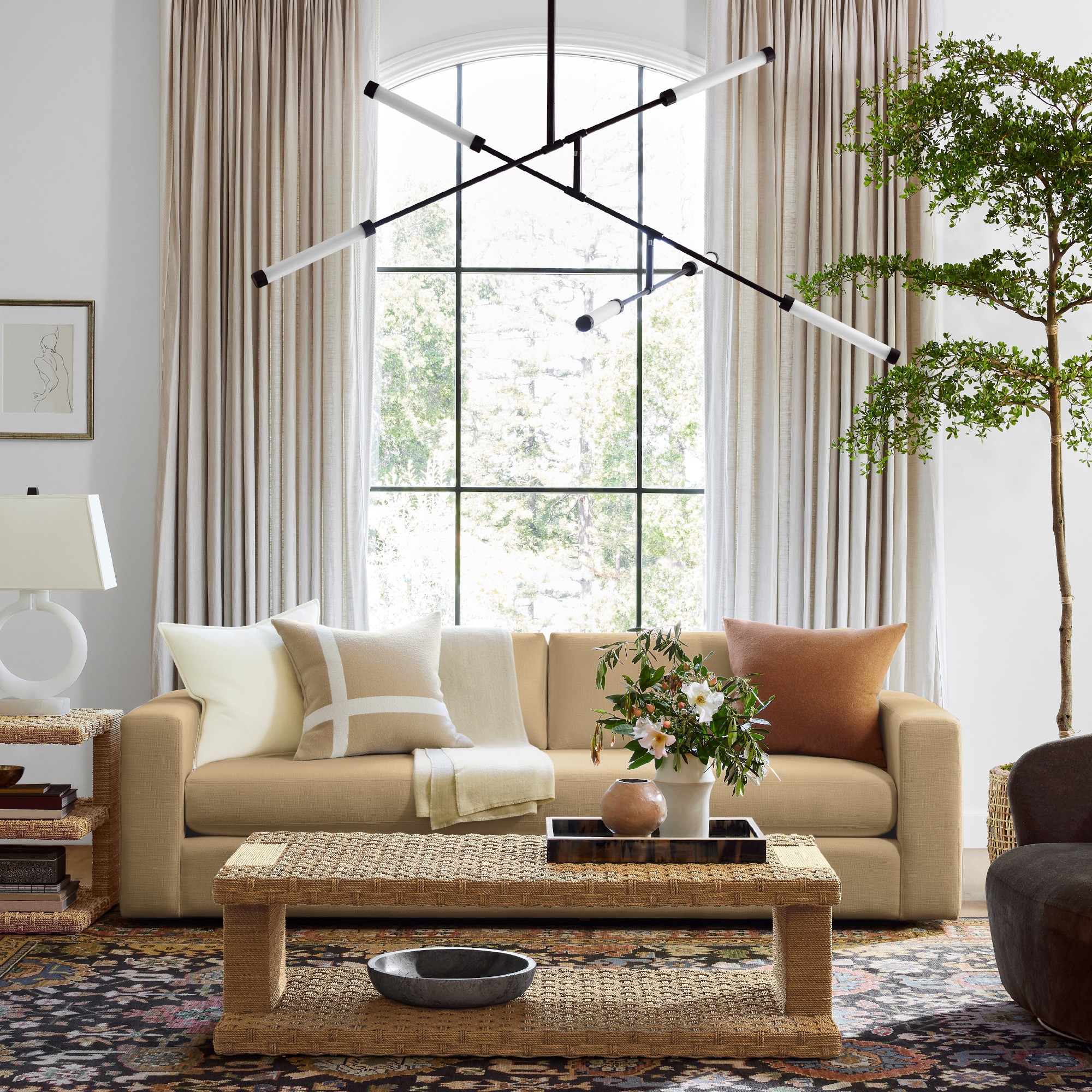 Integrated LED Linear Chandelier