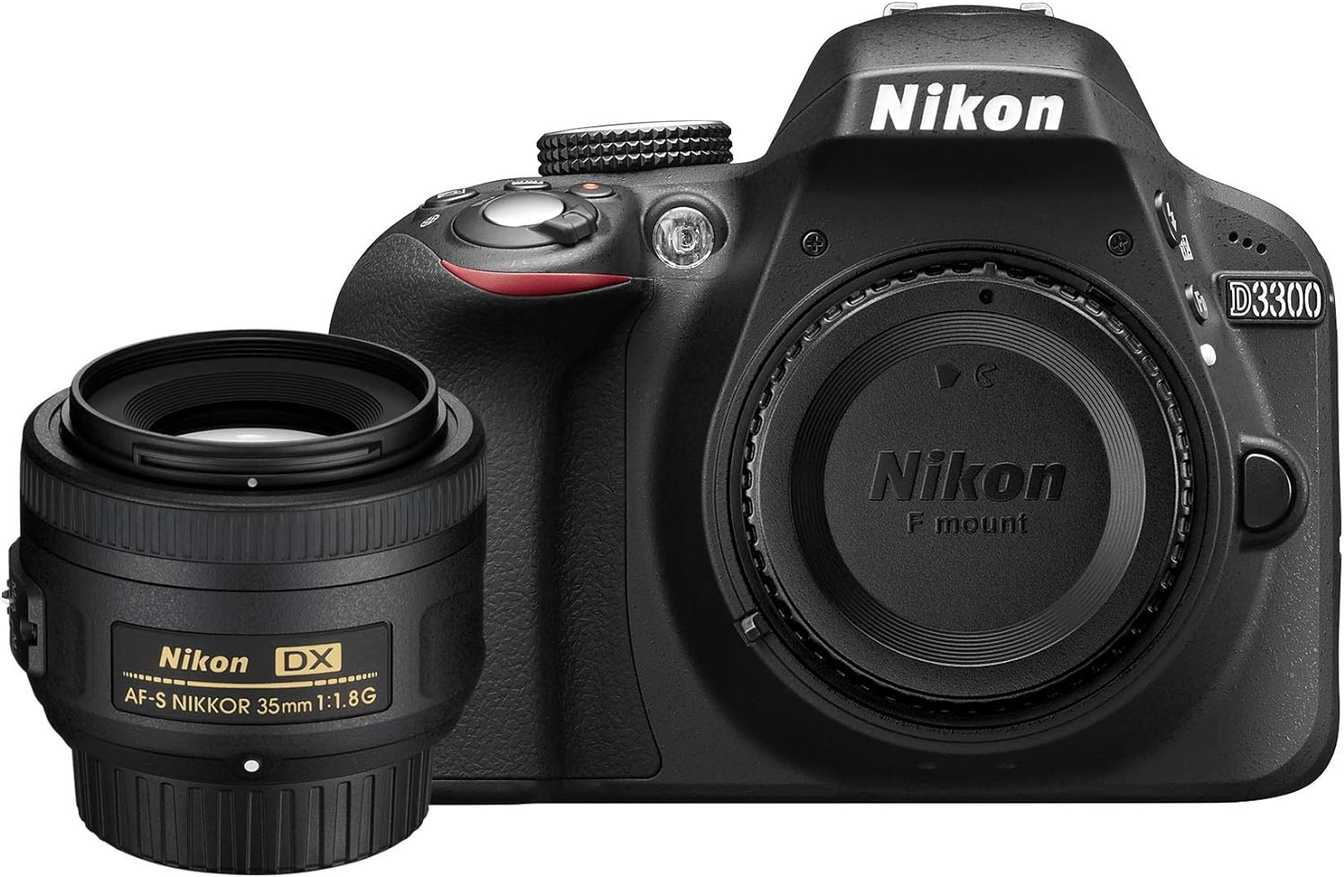 Nikon D3300 24.2 MP CMOS Digital SLR with Auto Focus-S DX Nikkor 18-55mm f/3.5-5.6G VR II Zoom Lens (Black)