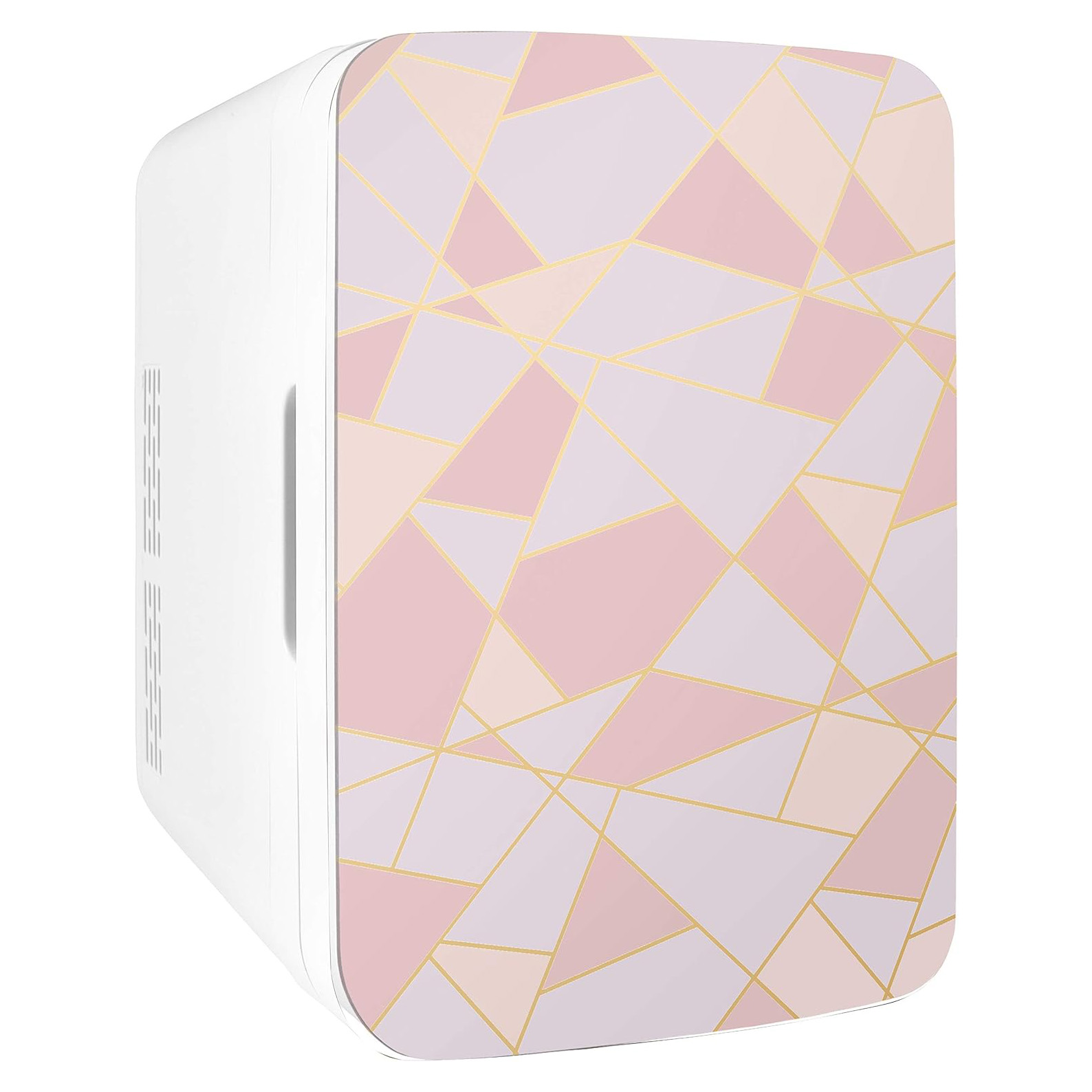 Cooluli 10L Mini Fridge for Bedroom - Car, Office Desk & College Dorm Room 12v Portable Cooler Warmer Food, Drinks, Skincare, Beauty Makeup AC/DC Small Refrigerator with Glass Front, 110 Volts, White