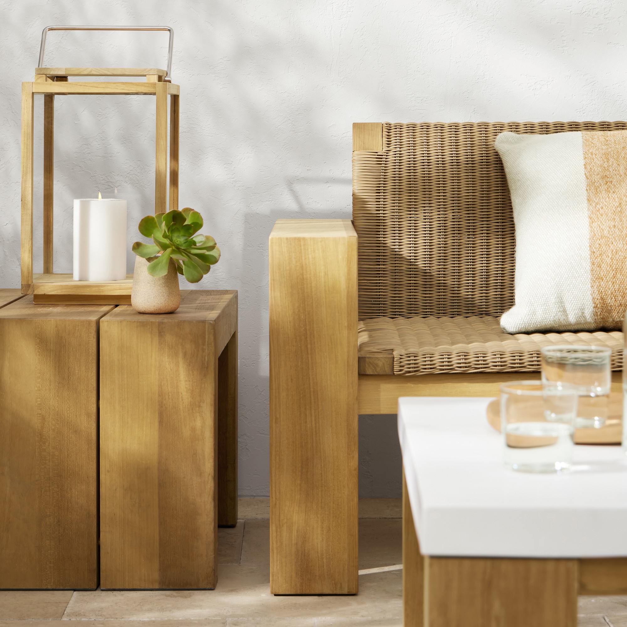 Larnaca Outdoor Teak Side Table (24