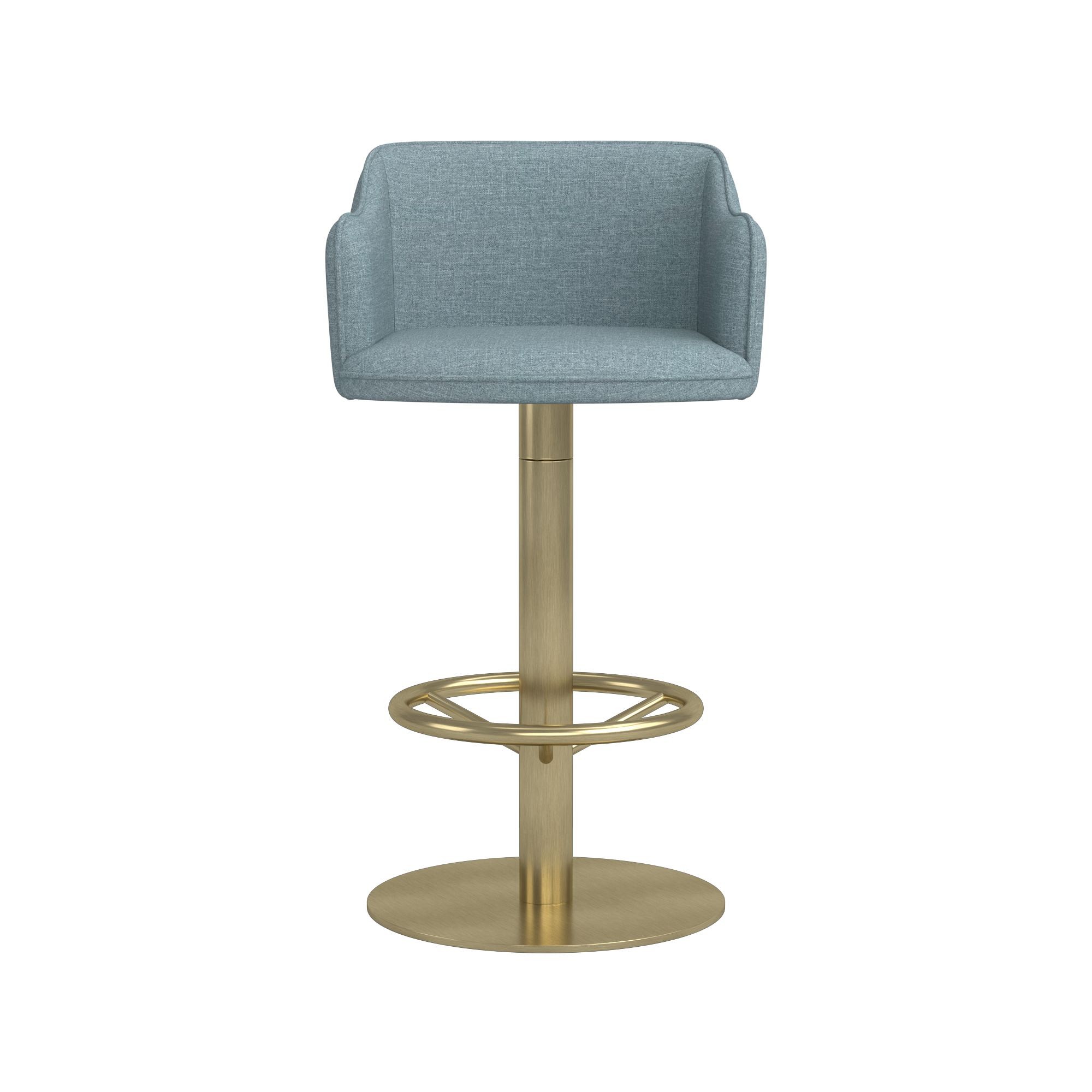 Harding Upholstered Pedestal Counter  & Bar Stool