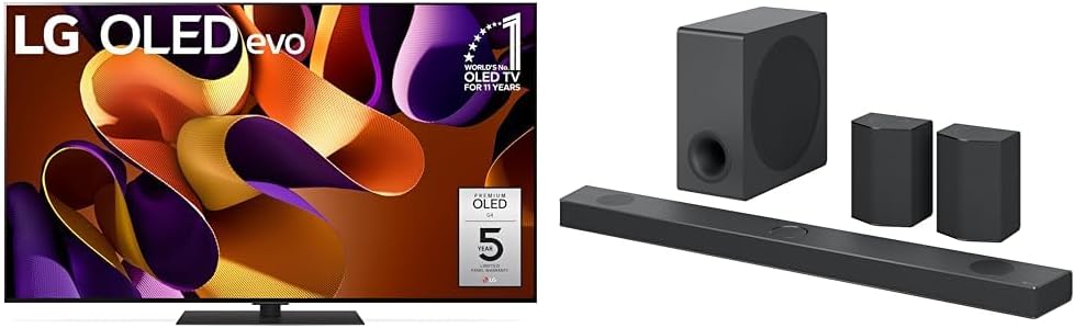 LG 83-Inch Class OLED evo G4 Series Smart TV 4K Processor Flat Screen with Magic Remote AI-Powered with Alexa Built-in (OLED83G4WUA, 2024)