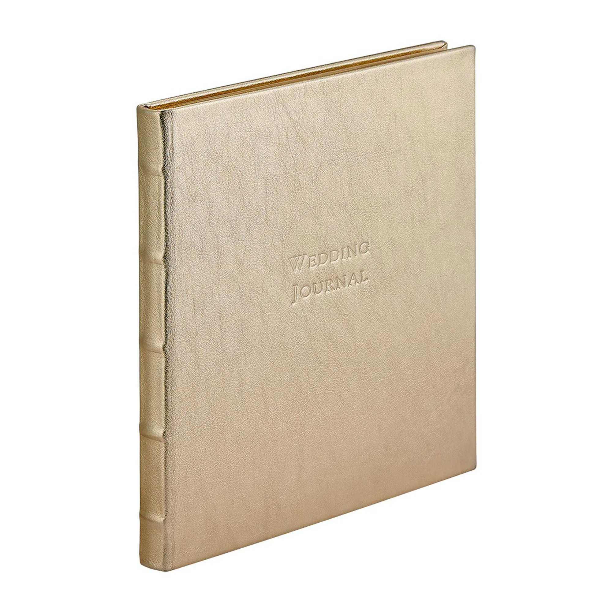 Wedding Journal with White Leather