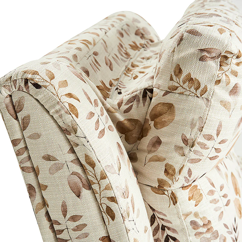 Alois Large Floral Swivel And Rocker Power Recliner With Adjustable Headrest