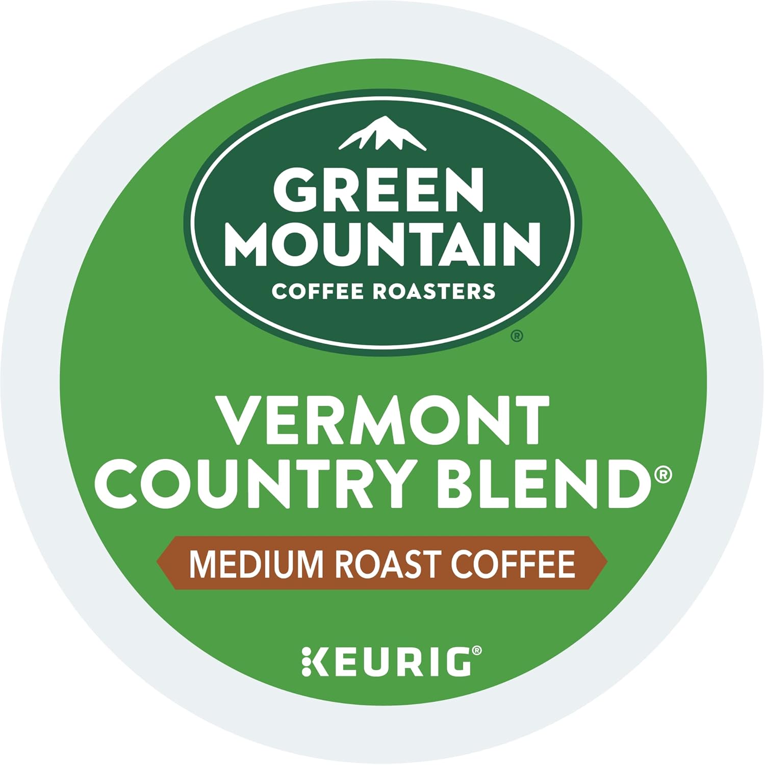Green Mountain Coffee Roasters Half Caff Keurig Single-Serve K-Cup pods, Medium Roast Coffee, 72 Count (6 Packs of 12)