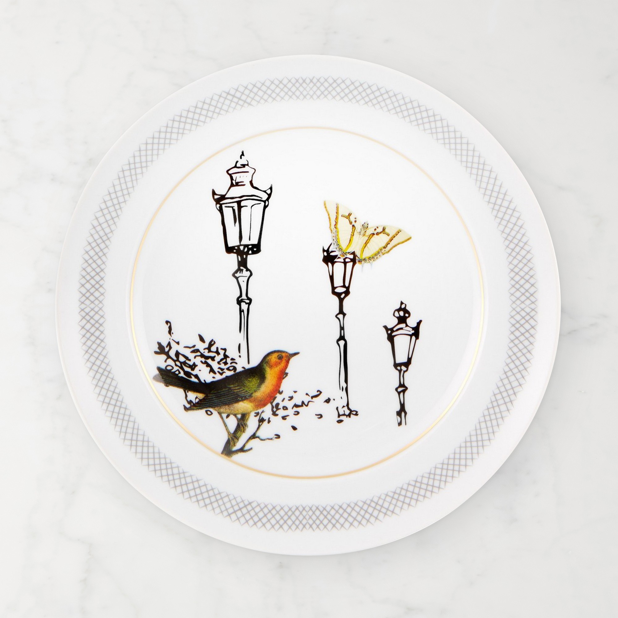 Petites Histoires Dessert Plates, Set of 4
