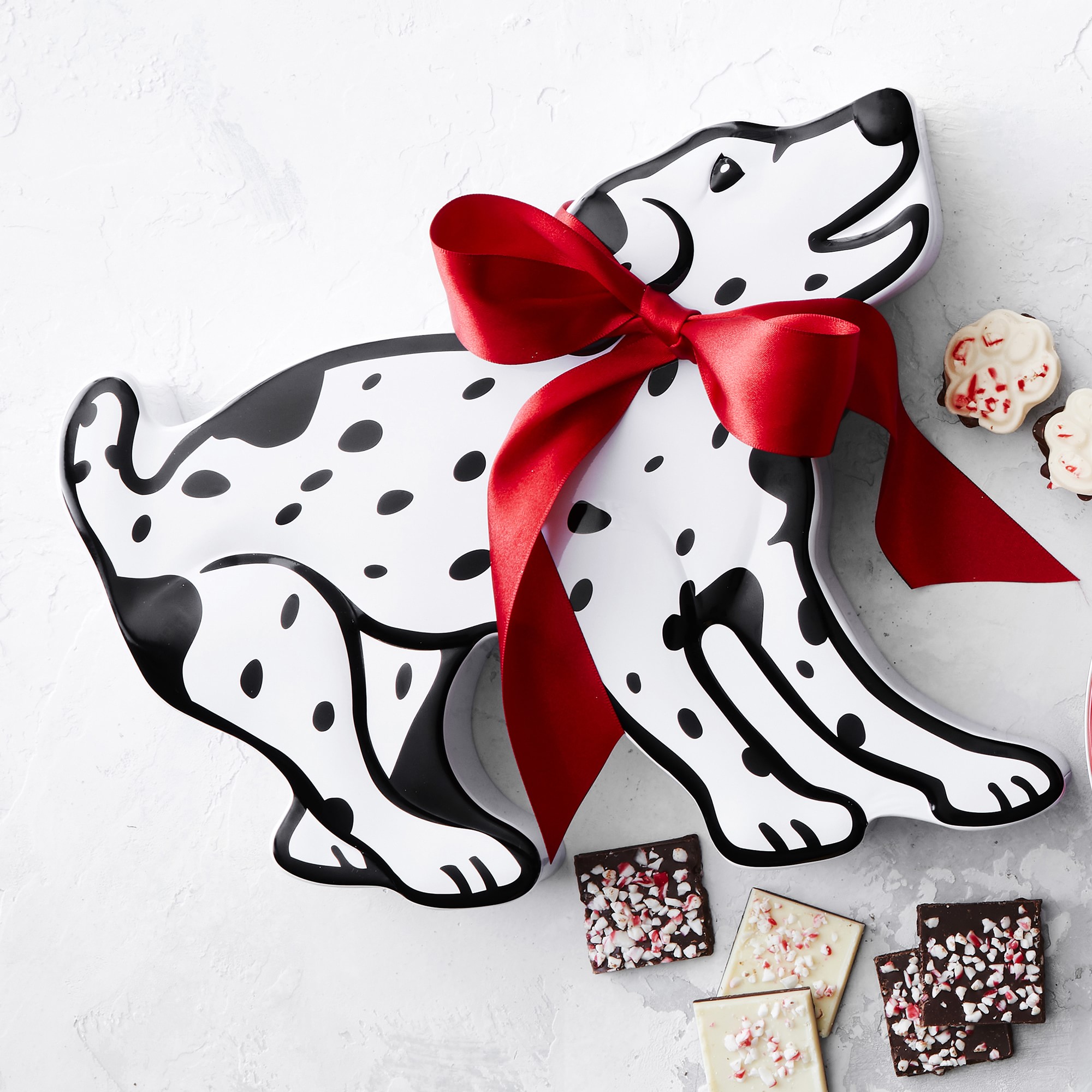 Williams Sonoma Peppermint Bark Trio in Dog Tin