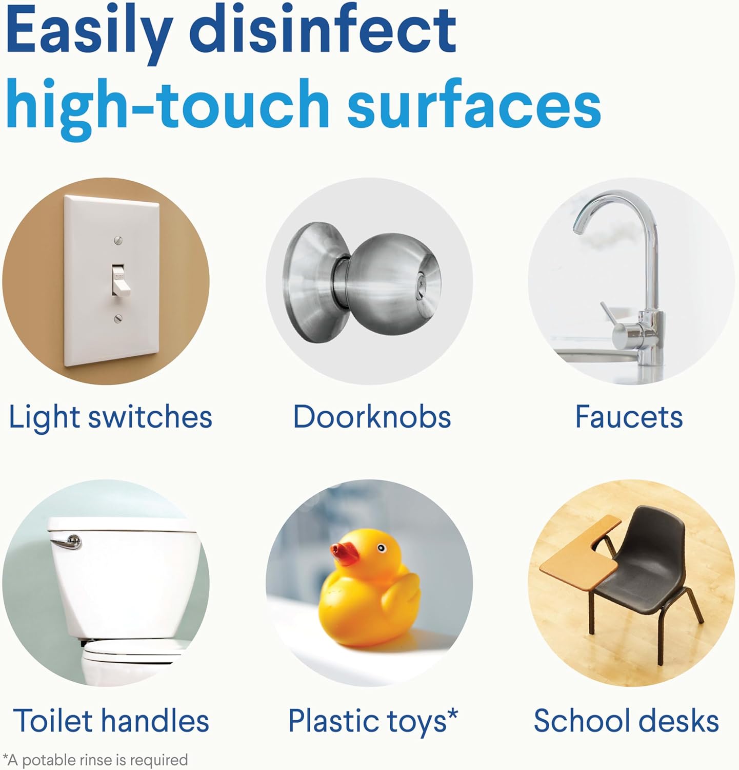 Clorox Disinfecting Mist, Lemon and Orange Blossom, Household Essentials, 1 Spray Bottle and 1 Refill, 16 Fl Oz Each