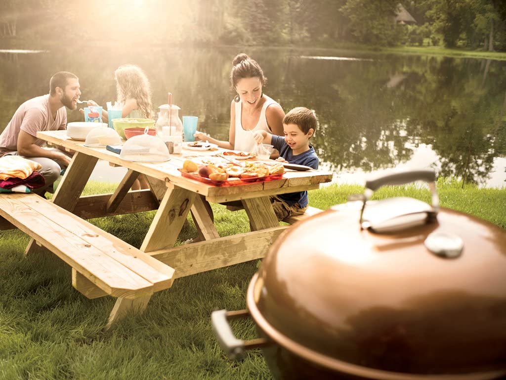 Weber Original Kettle Premium Charcoal Grill, 22-Inch, Black