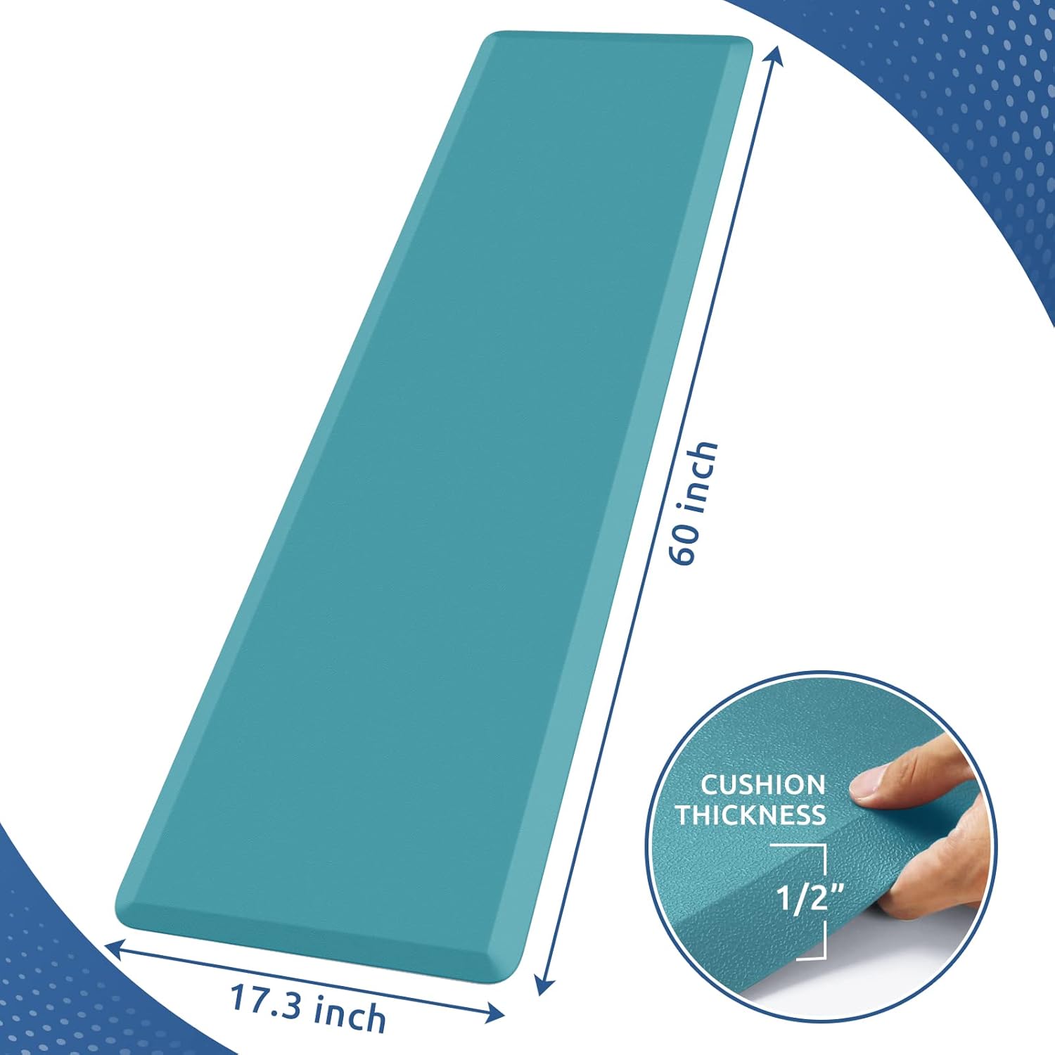 KitchenClouds Kitchen Mat Cushioned Anti Fatigue Rug 17.3