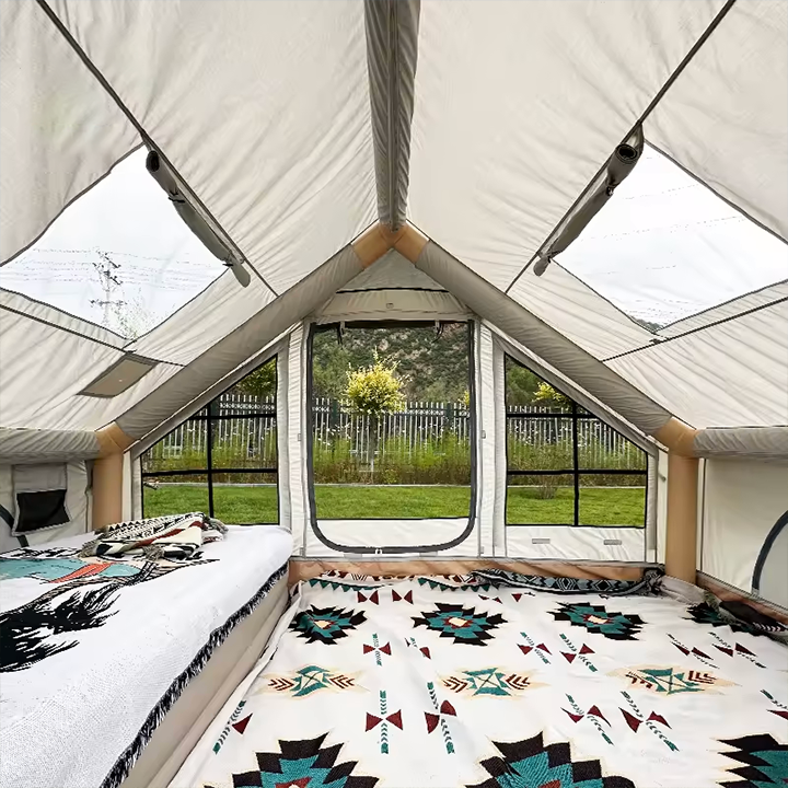 Inflatable Tents with Pump,4 Season Large Pop-Up Tents,Easy Setup