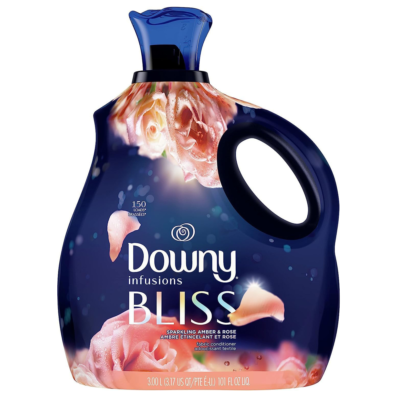 Downy Infusions Laundry Fabric Softener Liquid, CALM, Lavender and Vanilla Bean Scent, 56 fl oz (Pack of 2)