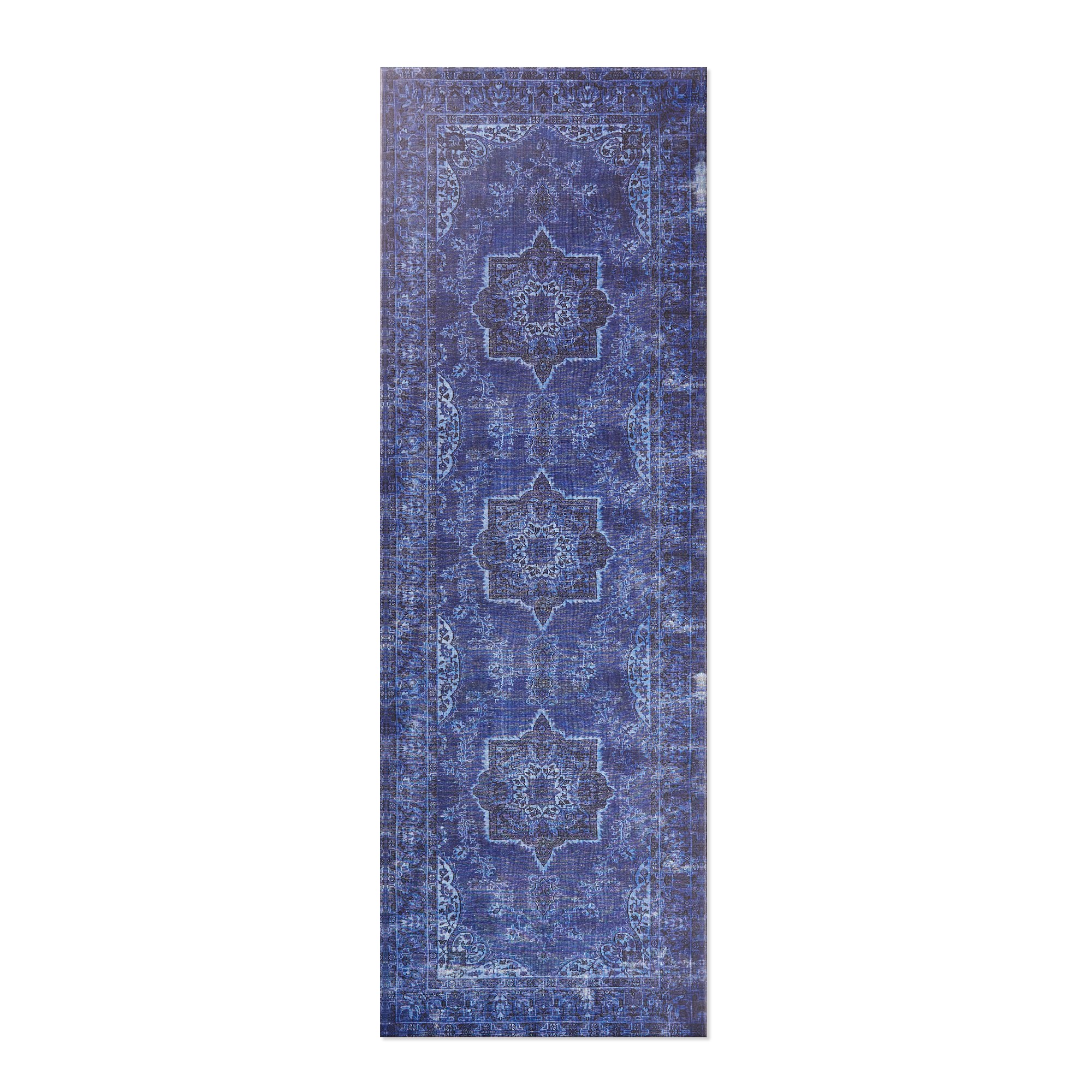 Williams Sonoma Faux Knotted Rug Comfort Mat, Blue