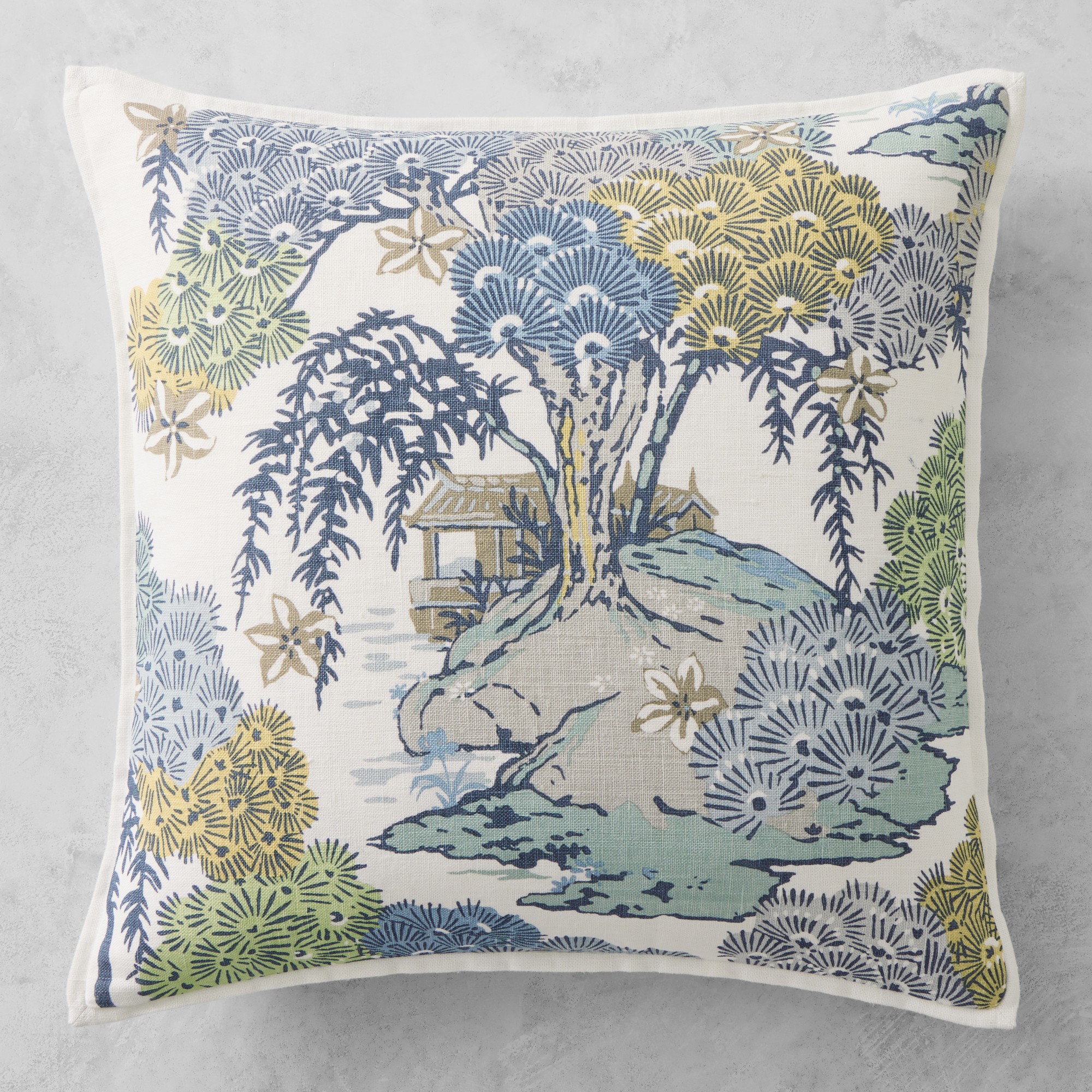 Scalamandré Sea of Trees Printed Pillow Cover