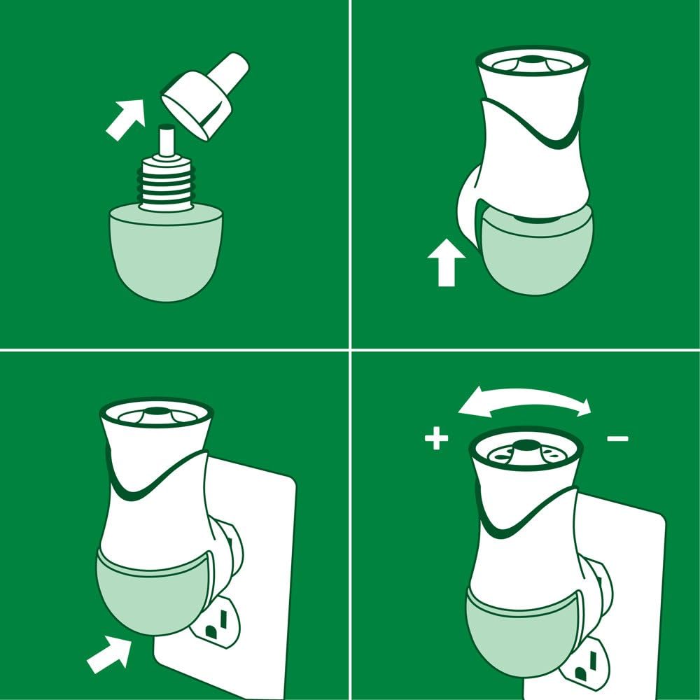 Air Wick plug in Scented Oil Warmer, White, Essential Oils, Air Freshener, 2 Count (Pack of 1)