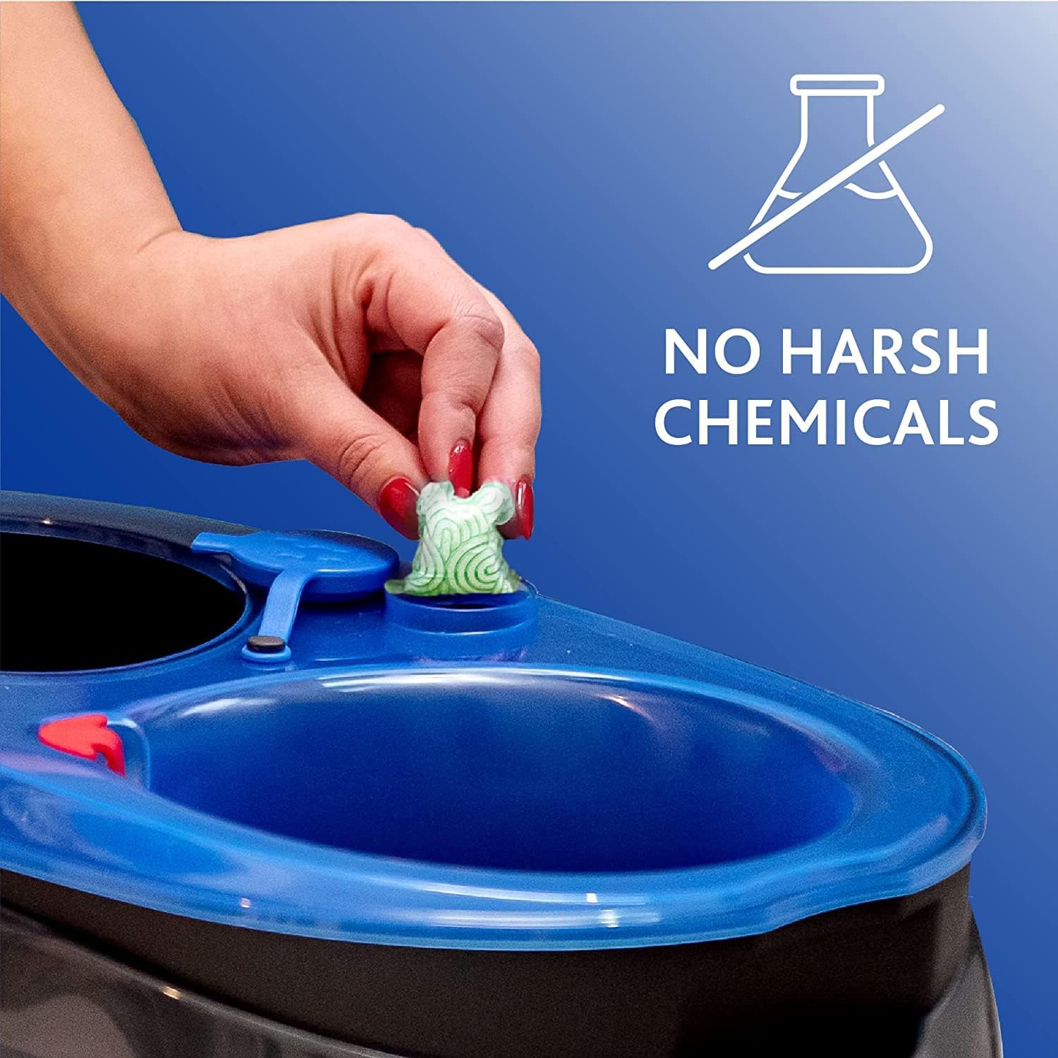 O-Cedar EasyWring Microfiber Spin Mop & Bucket Floor Cleaning System + 2 Extra Refills, Red/Gray